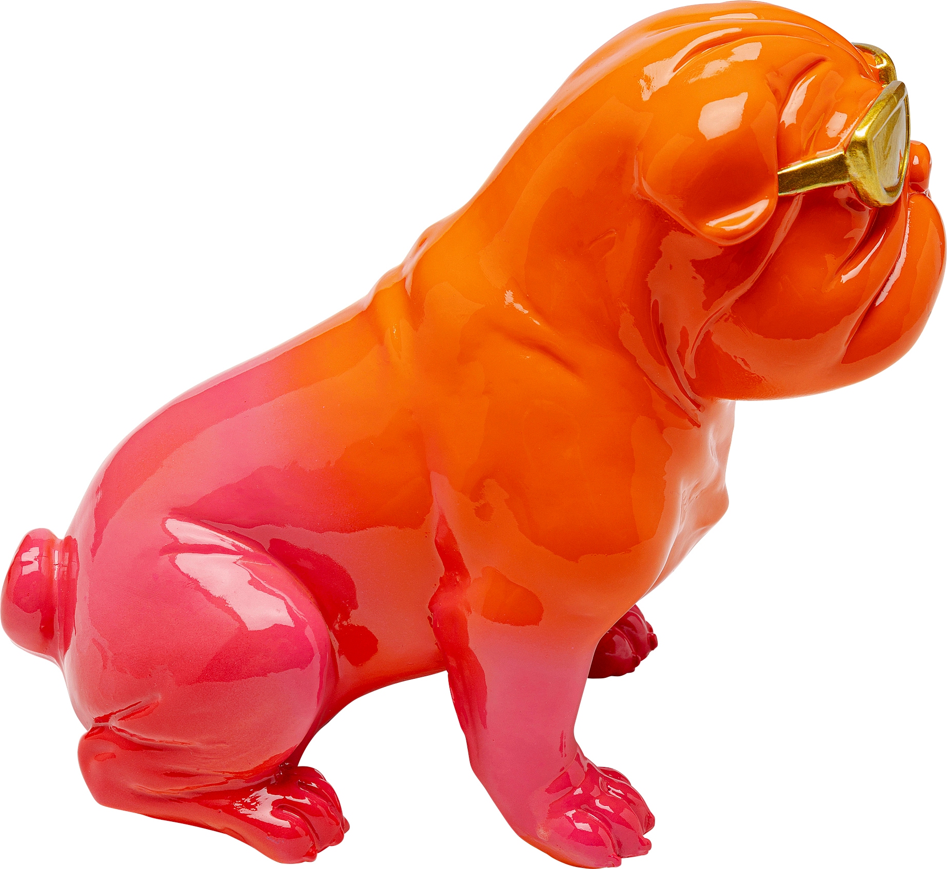 Kare Design Dekofigur »Fashion Dog Orange 17cm«