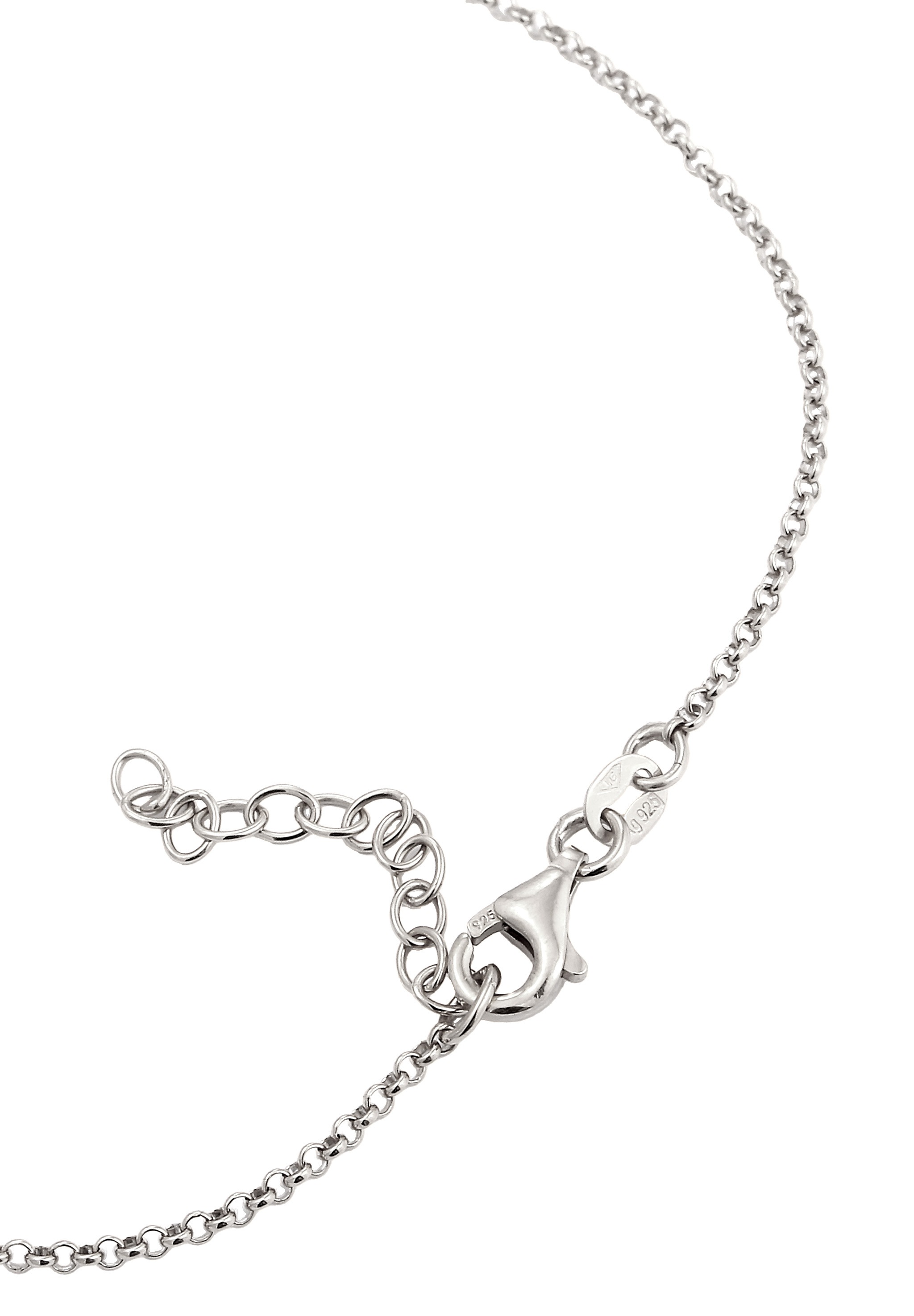 Elli Fußkette »Fußschmuck Plättchen Vintage Style 925 Sterling Silber«