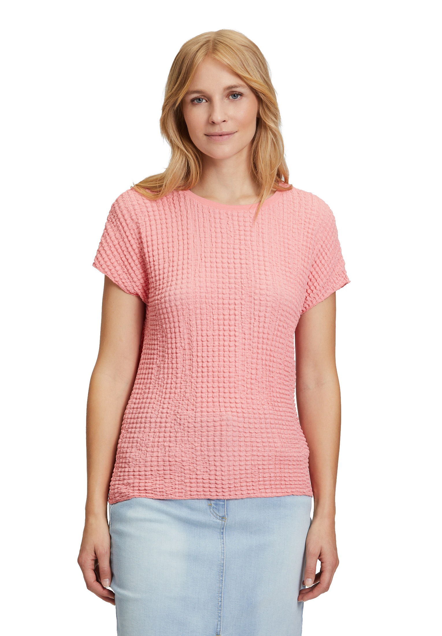 Betty Barclay Kurzarmshirt »Strukturshirt mit U-Boot-Ausschnitt«