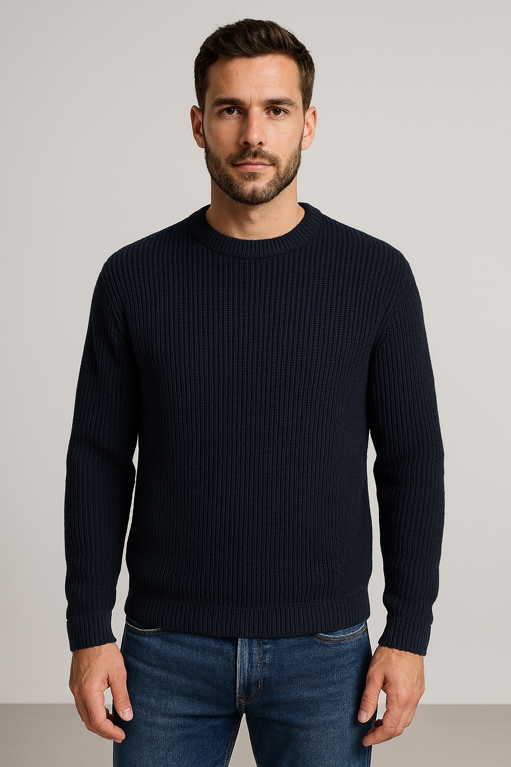 Jack & Jones Rundhalspullover »JJKAITO KNIT CREW NECK BF«