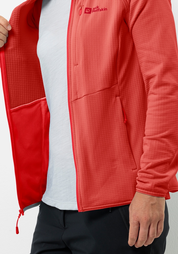 Jack Wolfskin Fleecejacke »KOLBENBERG HOODED FZ W«, mit Kapuze