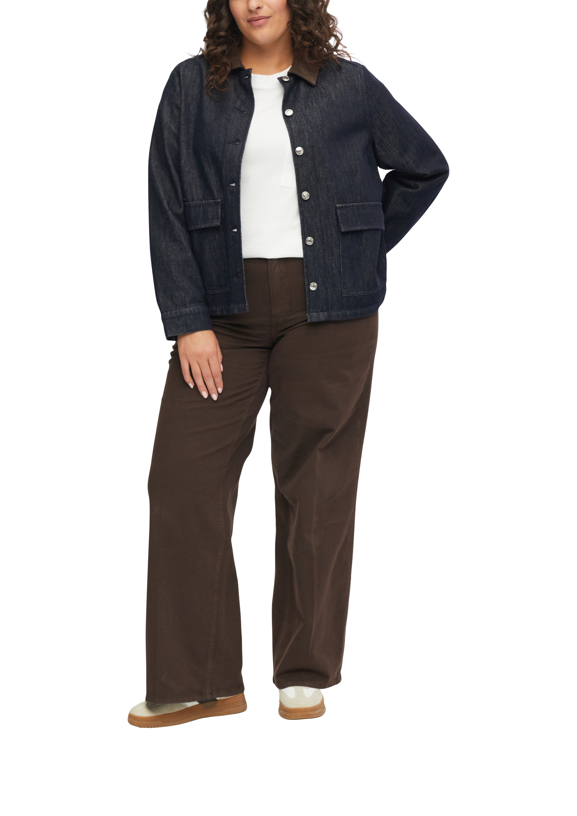 s.Oliver CURVE Langarmshirt mit Rundhals / Große Größen