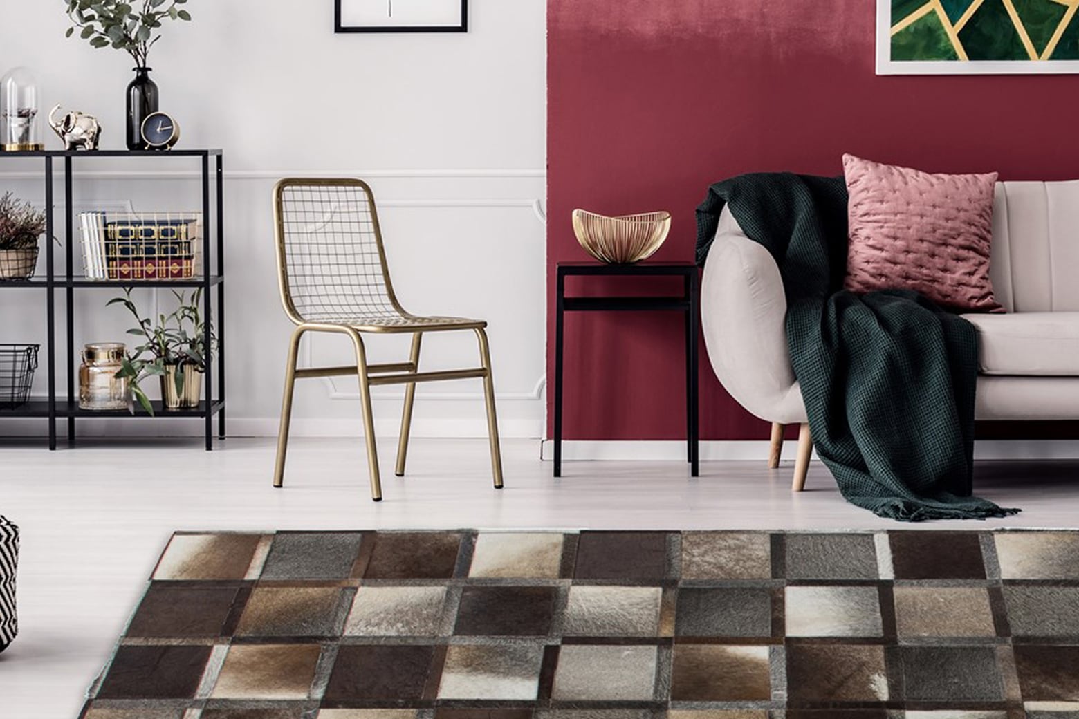 calo-deluxe Fellteppich »Dakota 1150«, rechteckig, 8 mm Höhe, echtes Rinderfell, Wohnzimmer