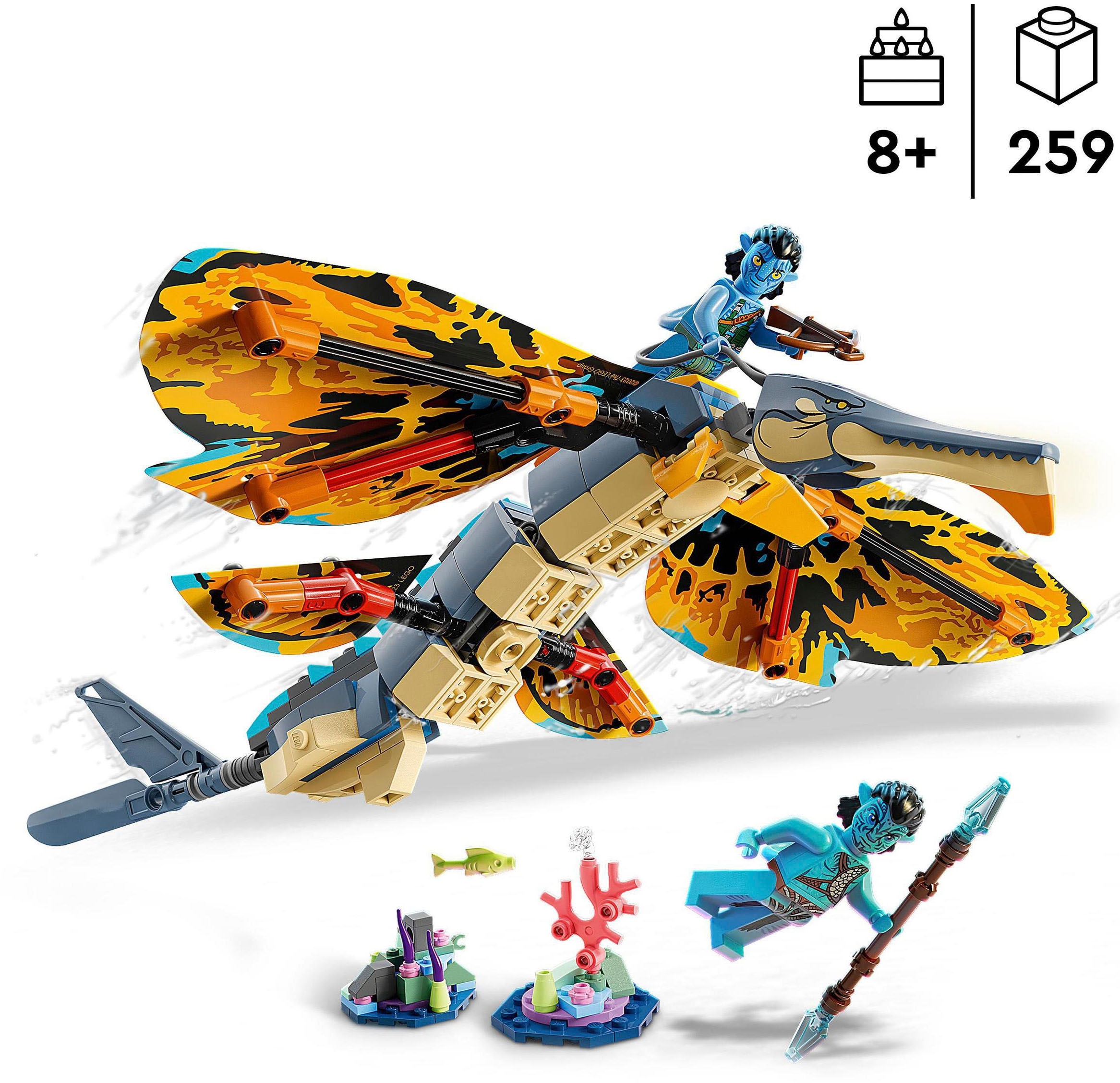 LEGO® Konstruktionsspielsteine »Skimwing Abenteuer (75576), LEGO® Avatar«, (259 St.), Made in Europe