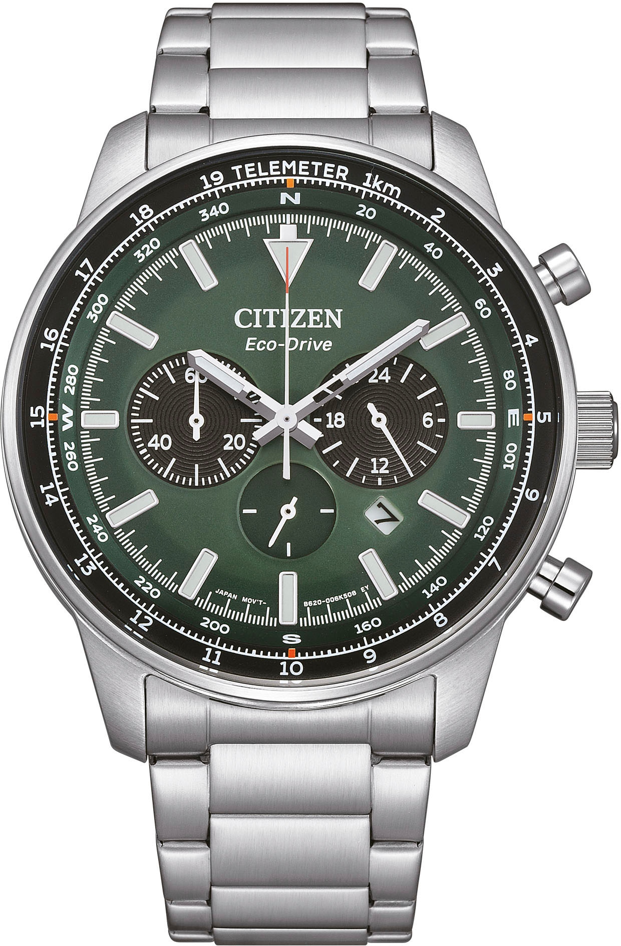 Citizen Chronograph »CA4500-91X«, Armbanduhr, Herrenuhr, Solar, Stoppfunktion, Edelstahlarmband