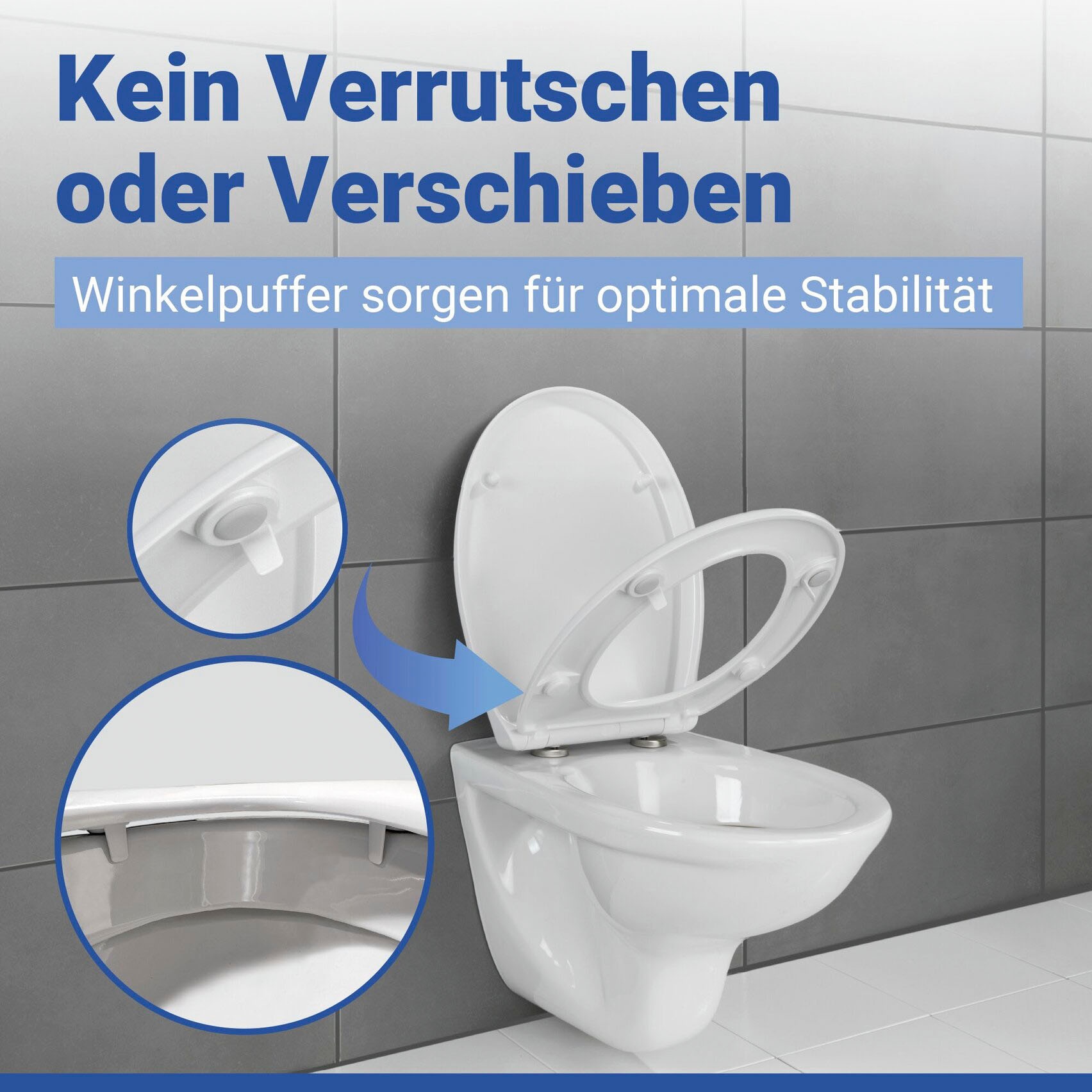 WENKO WC-Sitz »Gubbio« Duroplast, mit Absenkautomatik