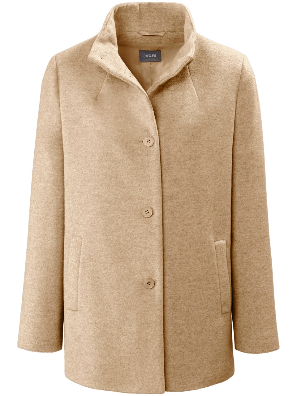 Basler Langjacke, in Uni-Design mit Knopfleiste