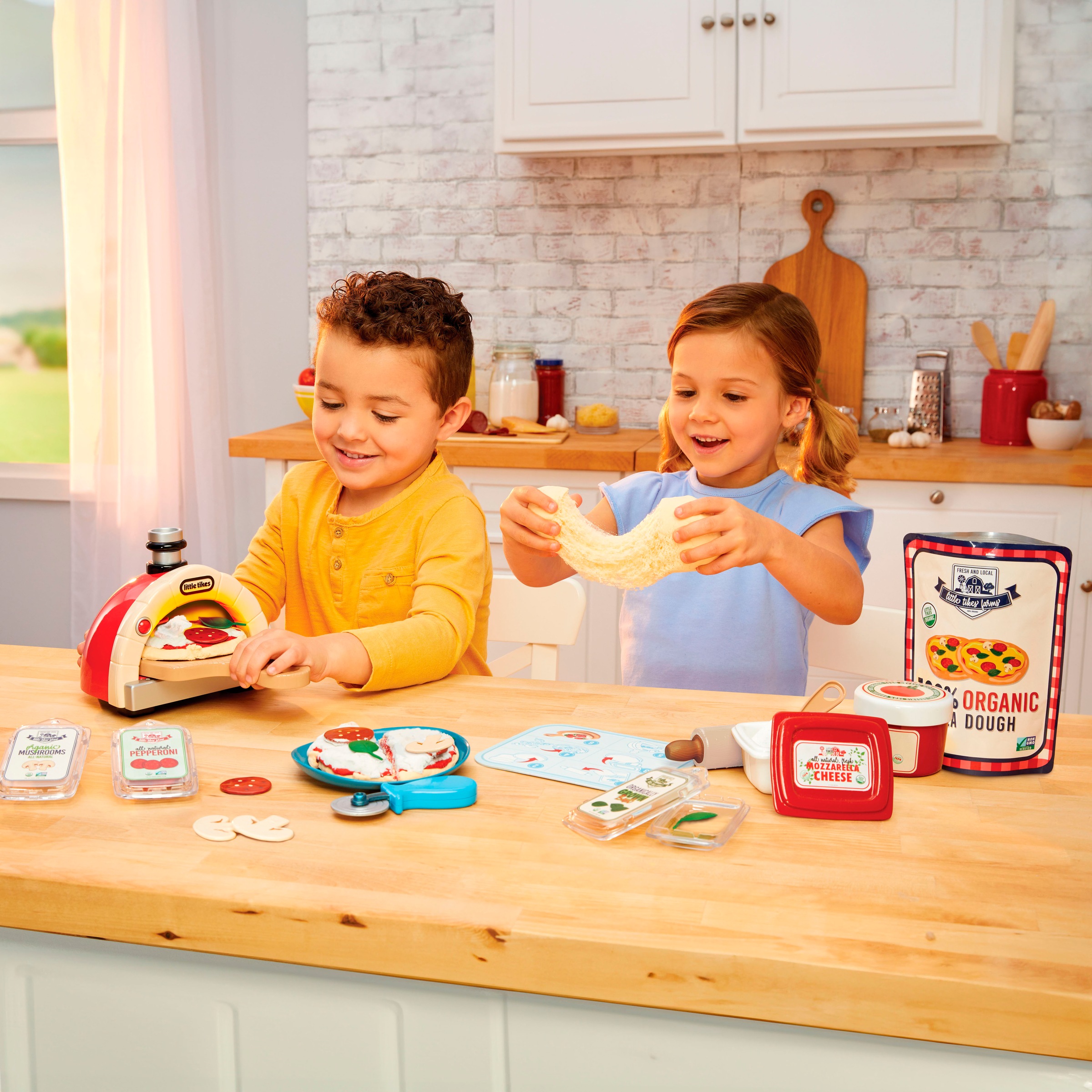 Little Tikes® Spiellebensmittel »Creative Chefs Pizza Kit«, (18 tlg.)
