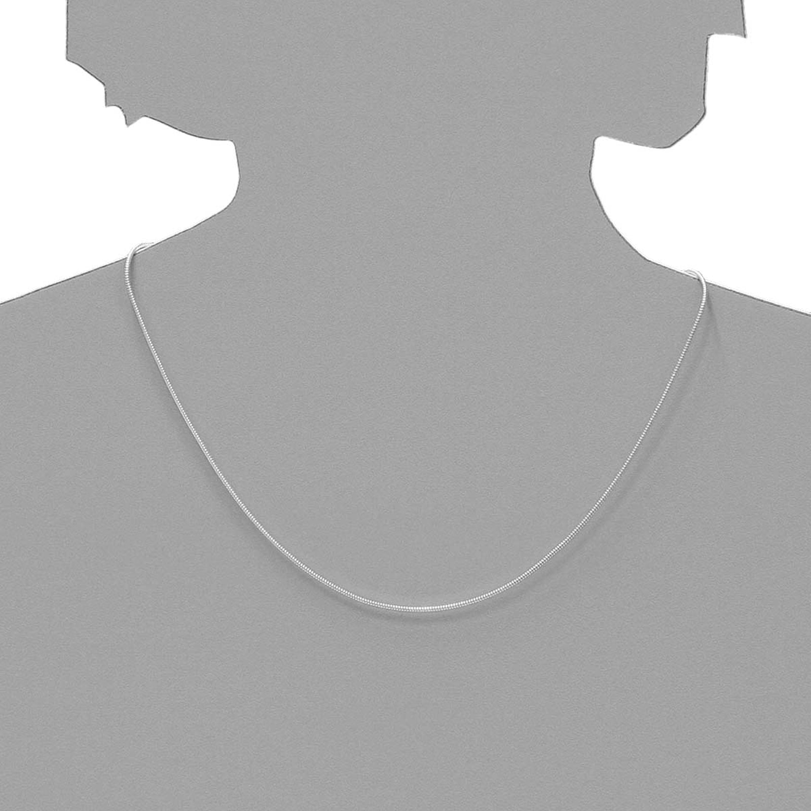 OSTSEE-SCHMUCK Silberkette »- Schlange 1,2 mm - Silber 925/000 -,«