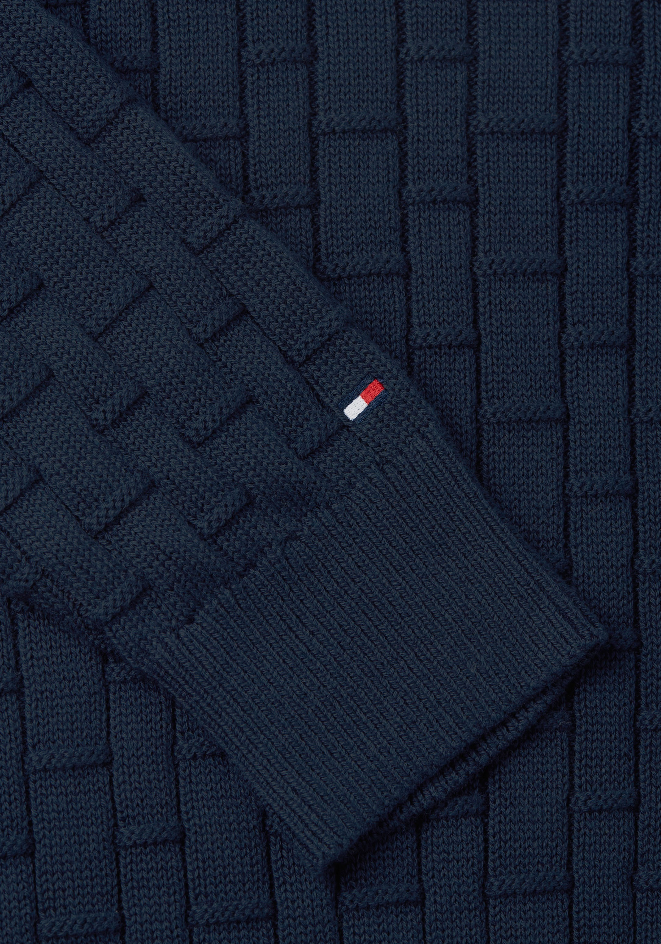 Tommy Hilfiger Big & Tall Rundhalspullover »BT-MOCK CABLE CREW NECK« Große Größen