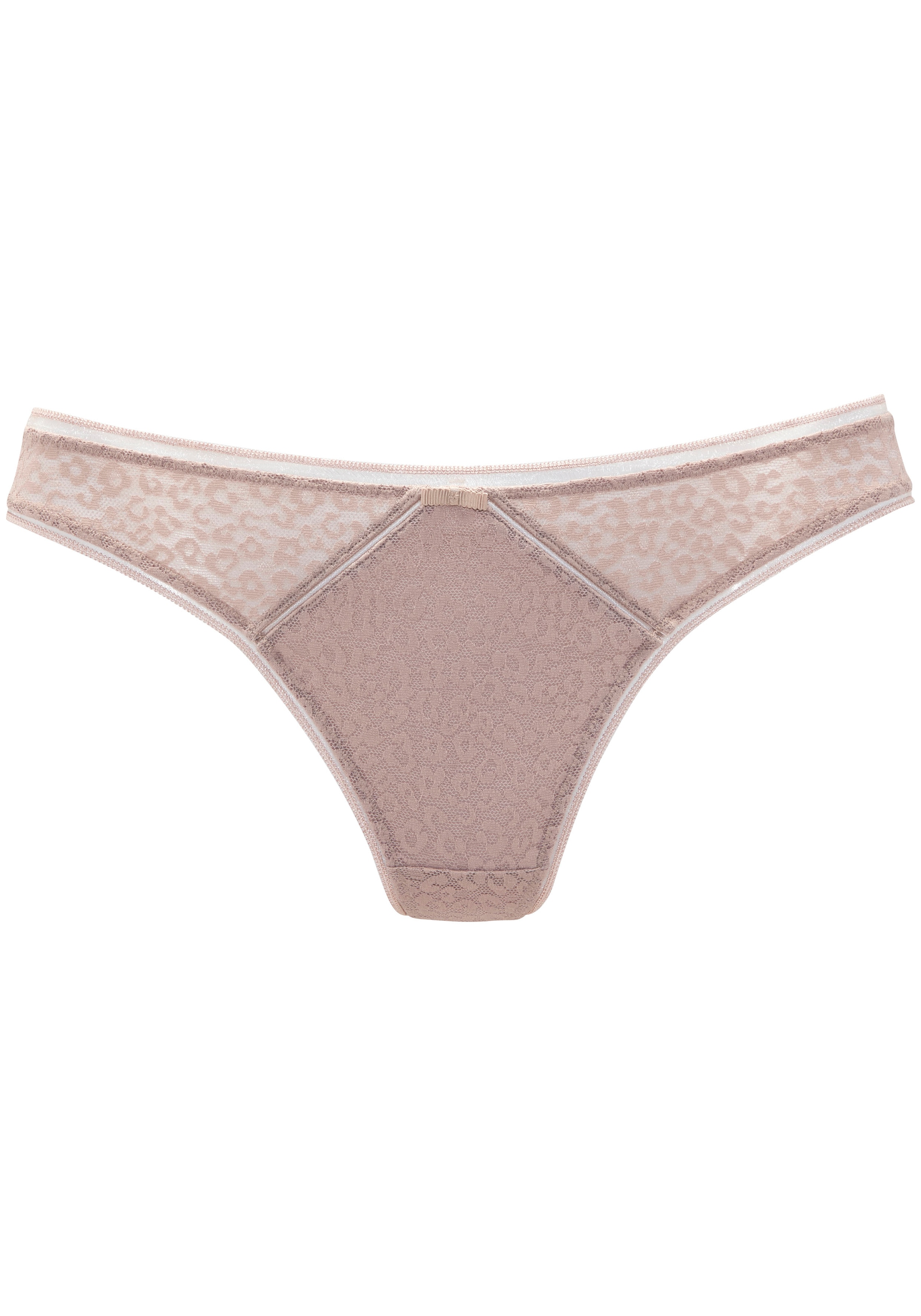 Nuance String, aus Allover-Jacquardspitze im angesagten Leo-Look
