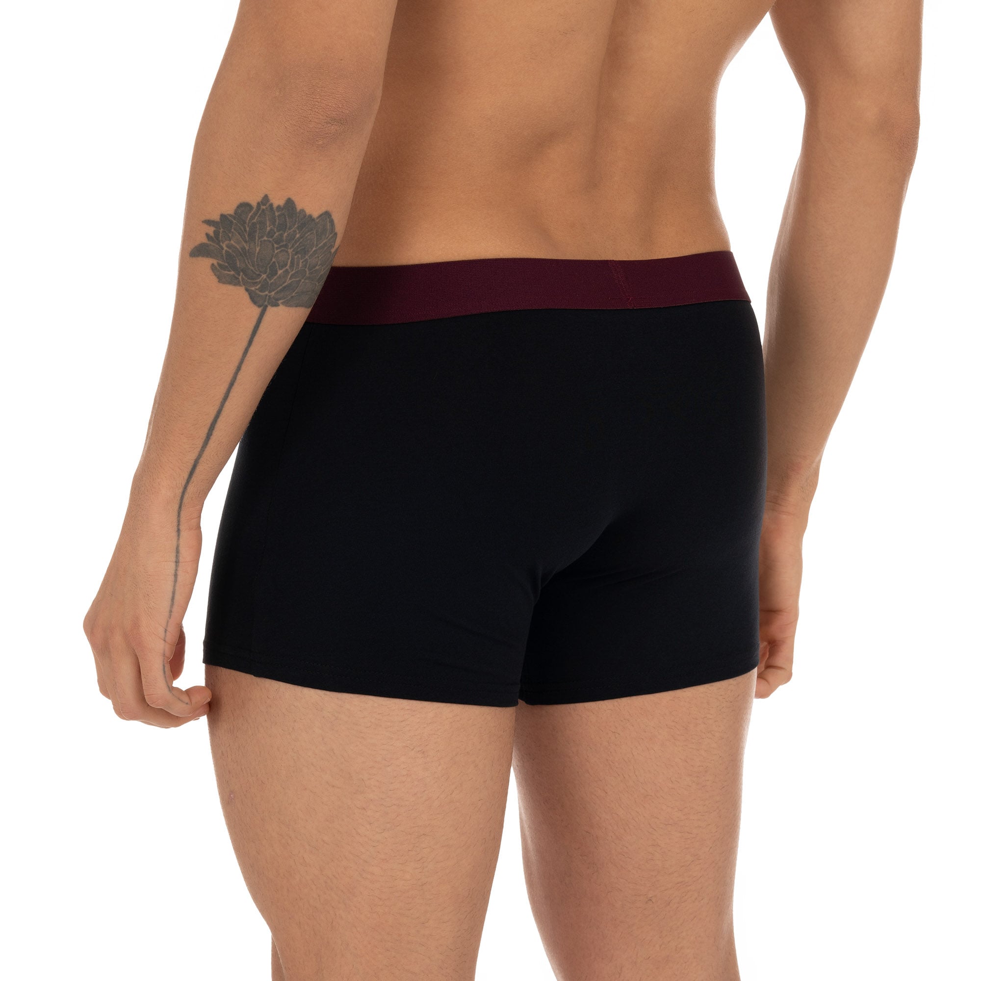 Bruno Banani Boxershorts »FLOWING«, (2er Pack), mit kontrastfarbenem Bündchen