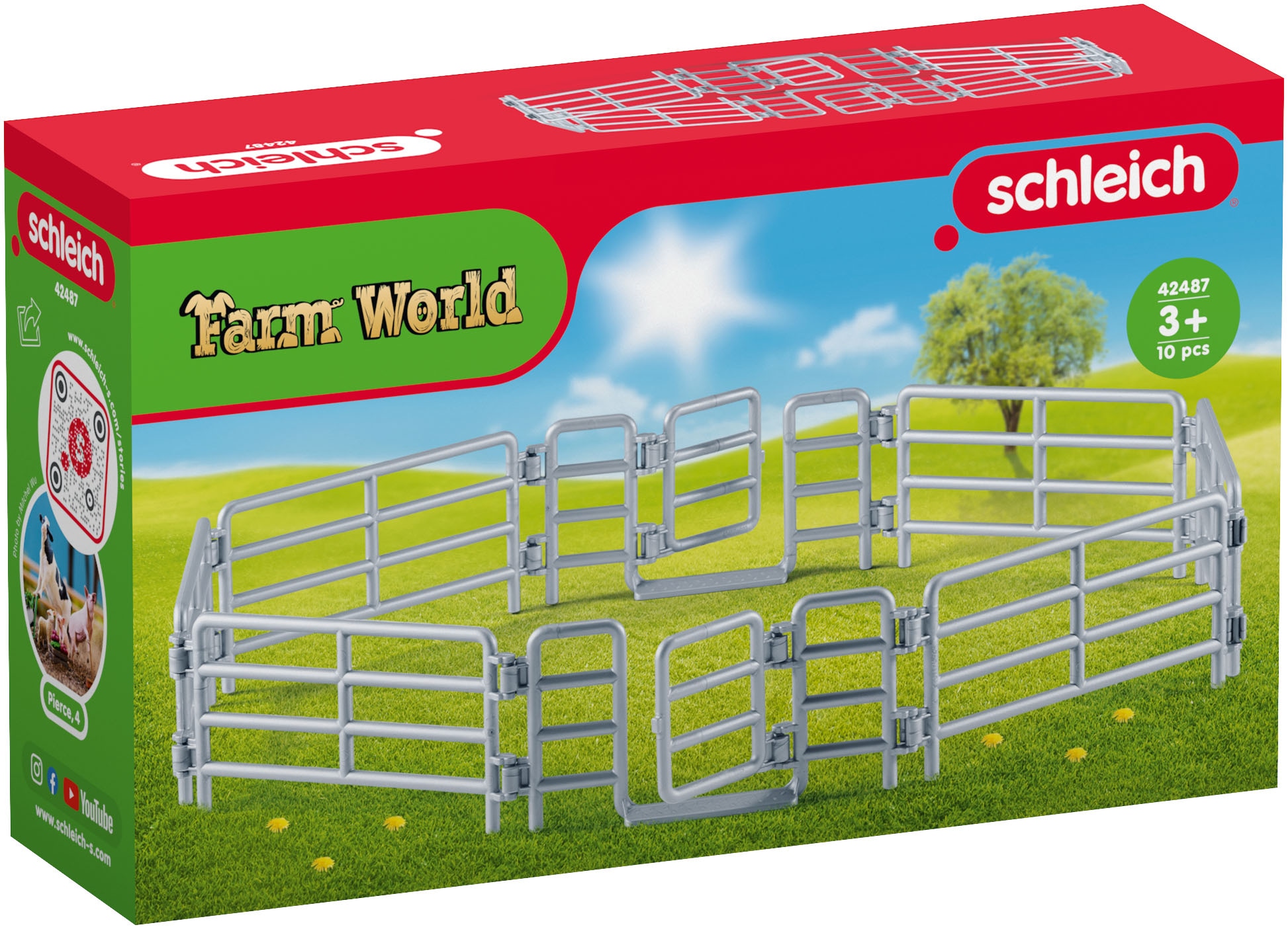 Schleich® Spielfigur »FARM WORLD, Weidezaun (42487)«