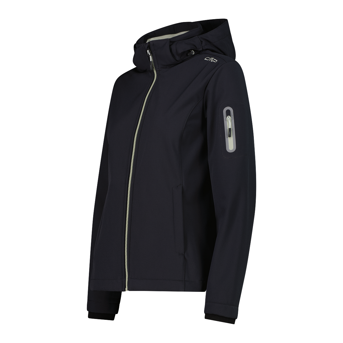 CMP Softshelljacke »WOMAN JACKET ZIP HOOD« mit Kapuze sportlicher Stil, wärmend, wind- und wasserabweisend, Übergangsjacke