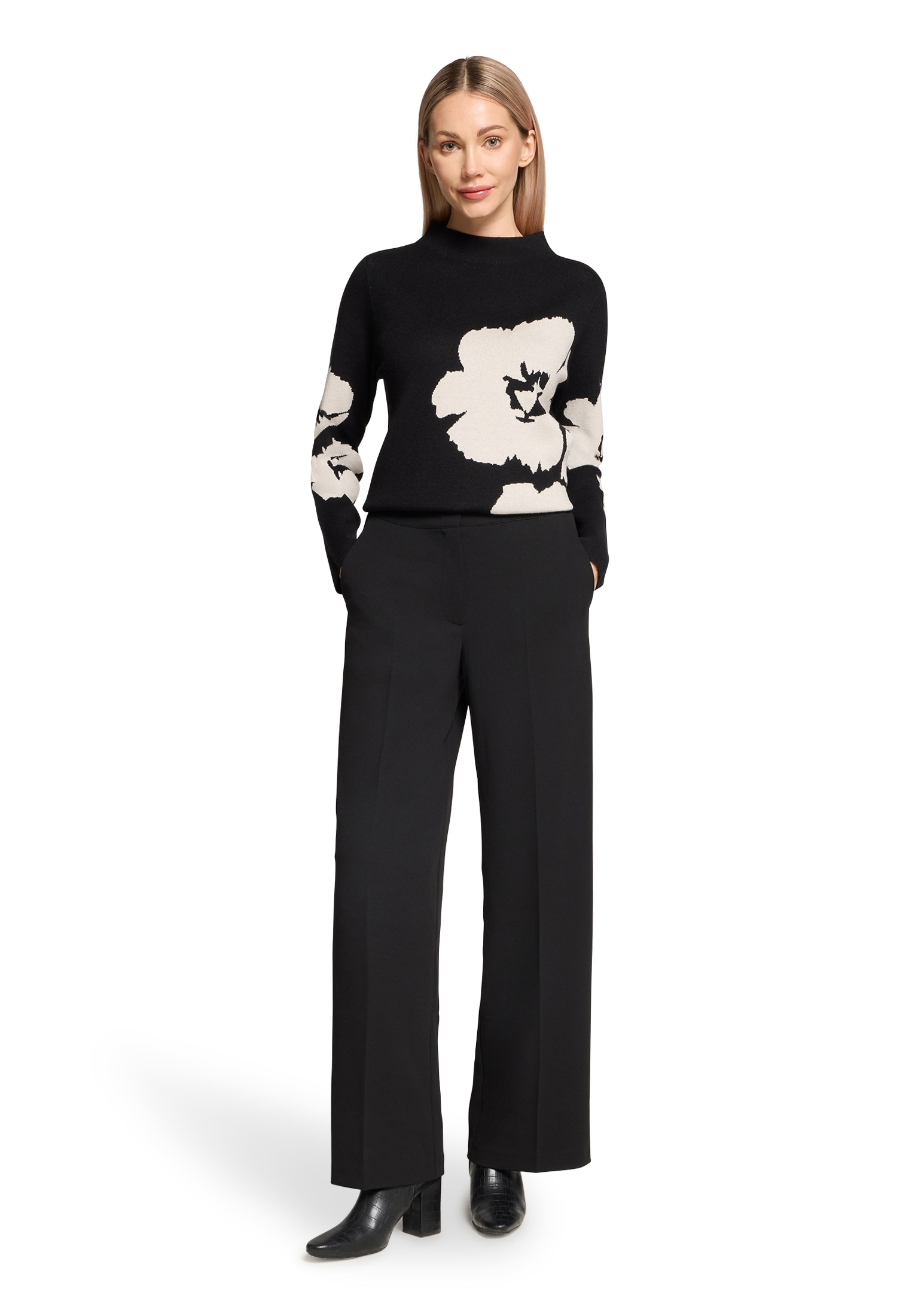 Betty Barclay Rundhalspullover »Feinstrickpullover mit Stehkragen«
