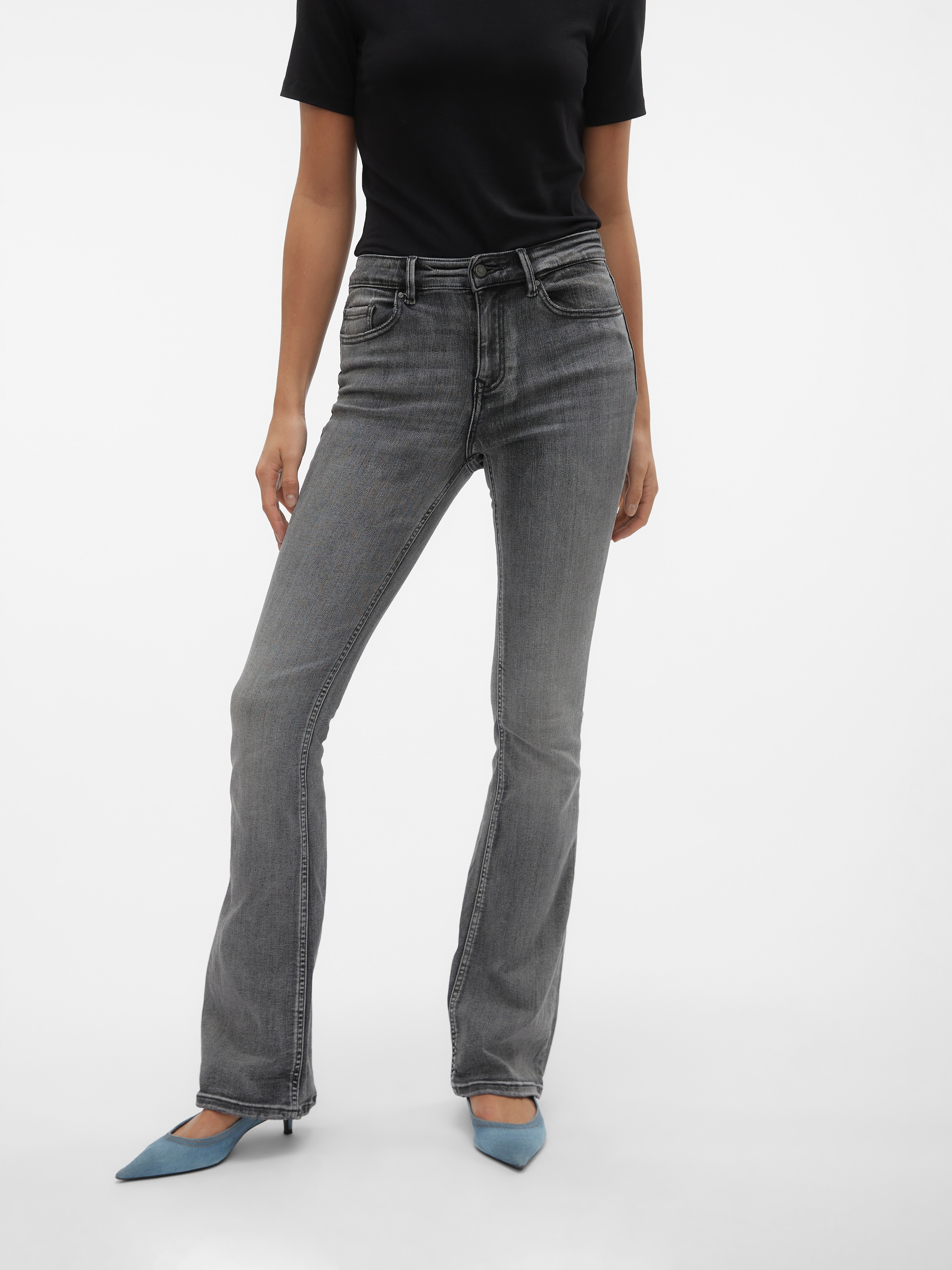 Vero Moda Bootcut-Jeans »VMFLASH MR FLARED JEANS LI213 GA NOOS«