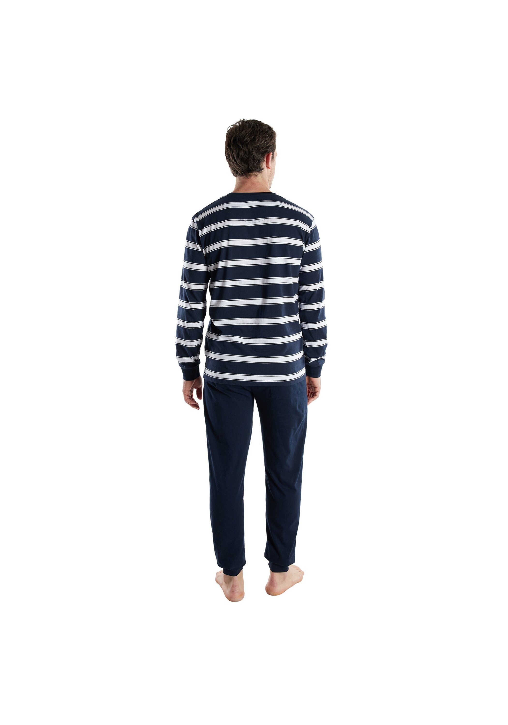 TOM TAILOR Schlafanzug »Pyjama Pyjama lang Rundhalsausschnitt«