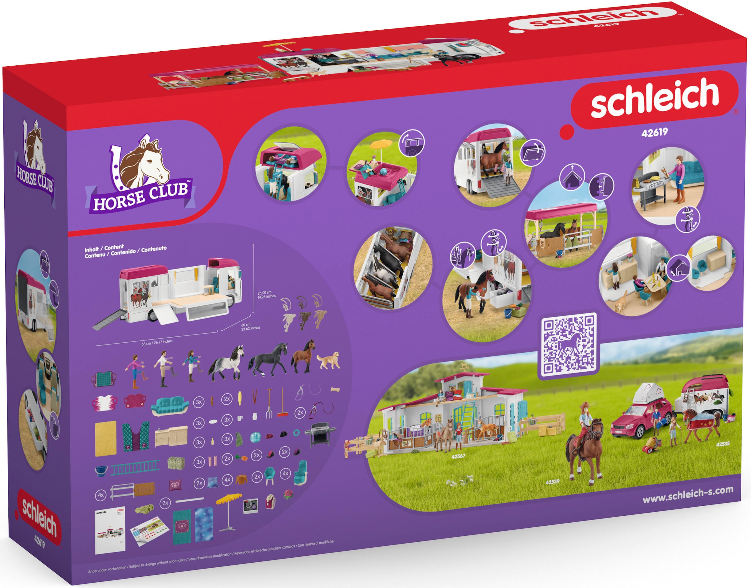 Schleich® Spielwelt »HORSE CLUB, Pferdetransporter (42619)«, Made in Europe