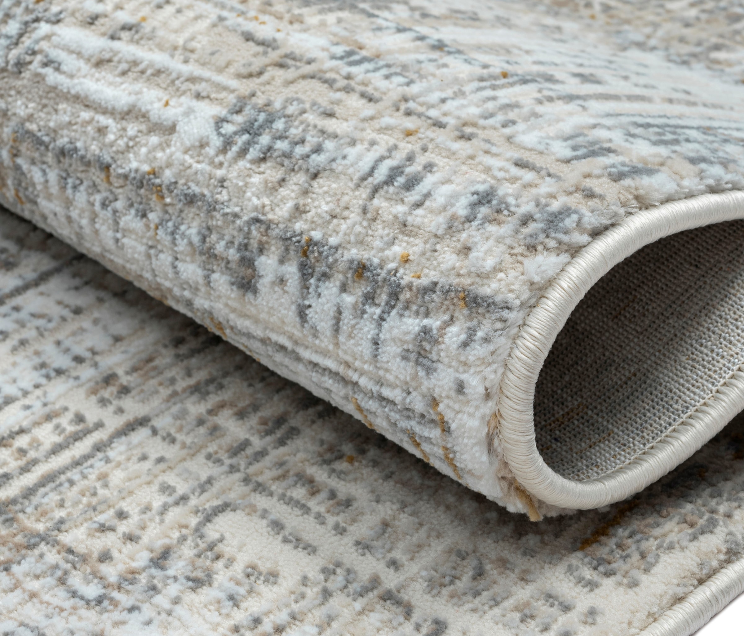 Myflair Möbel & Accessoires Teppich »My Taste« rechteckig 10 mm Höhe Kurzflor, Retro-Design, besonders weich durch Microfaser,  mit Fransen