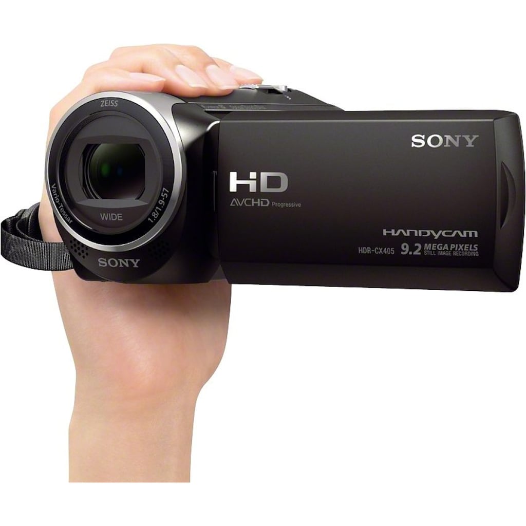 Sony Camcorder »HDR-CX405«, Full HD, 30 fachx opt. Zoom, Leistungsfähiger BIONZ X Bildprozessor