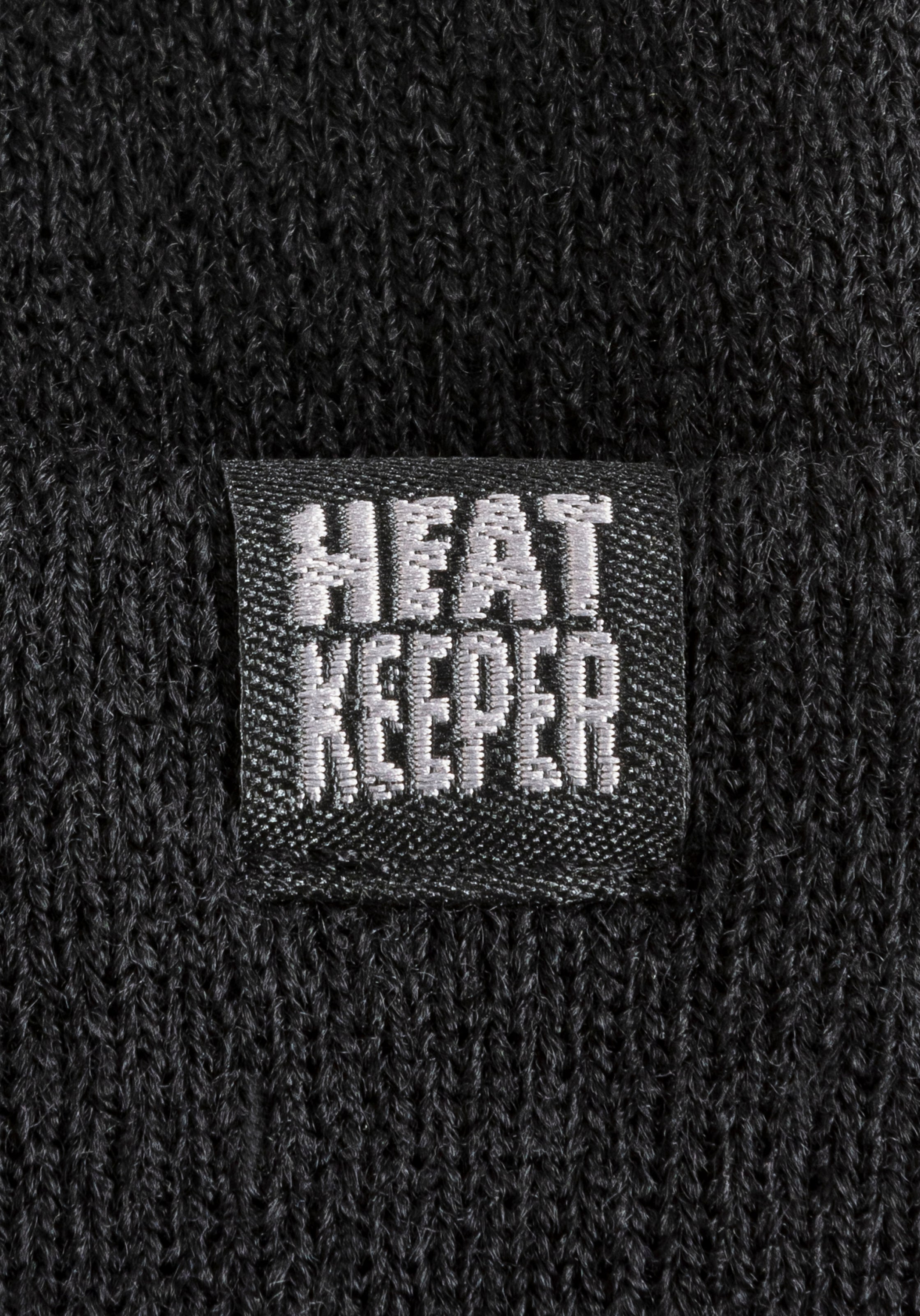 Heatkeeper Strickmütze »MEN THERMAL BEANIE+LED LIGHT RECHARGE«, wiederaufladbarer, abnehmbaren LED-Leuchte für die dunkle Jahreszeit