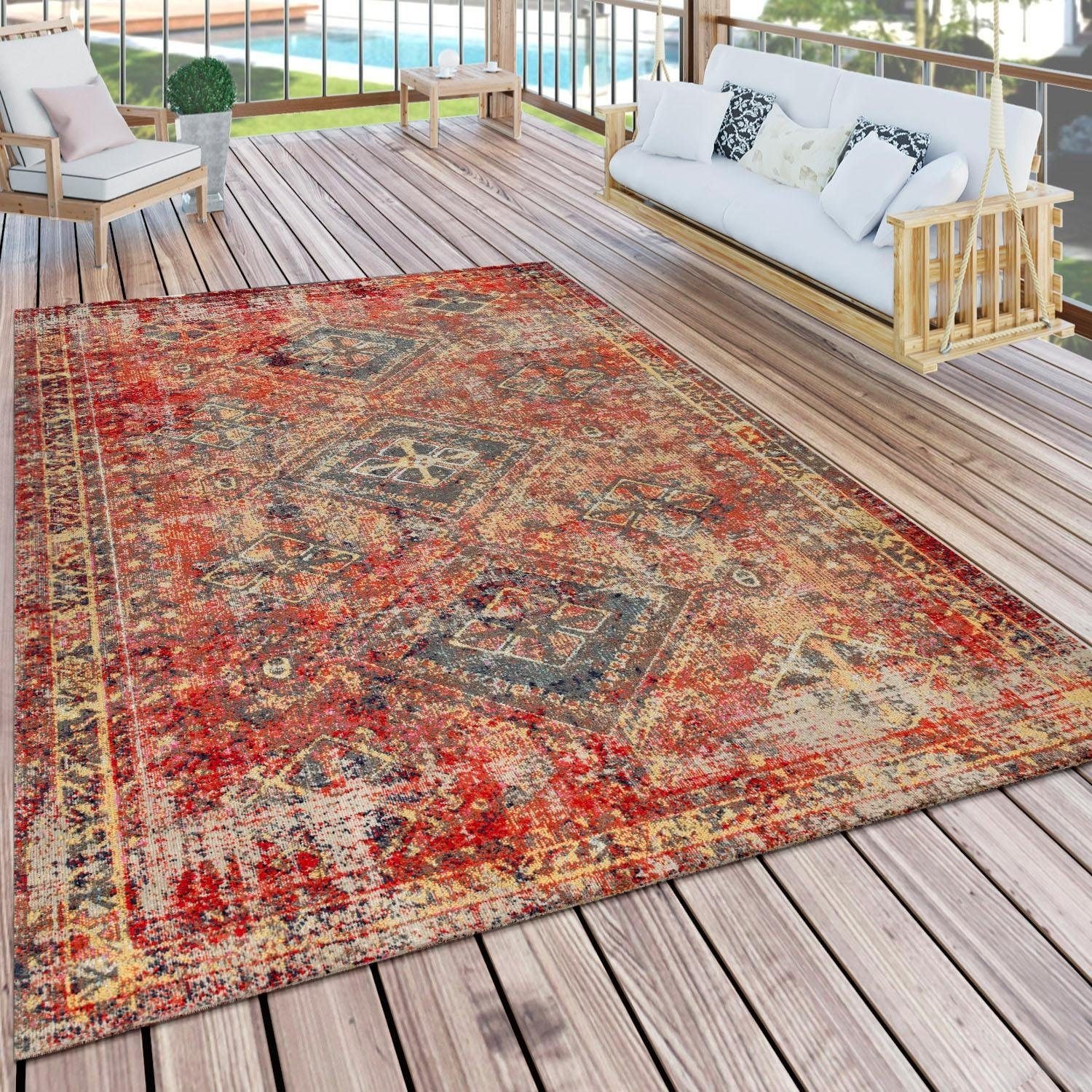 Paco Home Teppich Orient-Optik, OTTO »Artigo Vintage In- 432«, Wohnzimmer Outdoor geeignet, und bestellen bei Design, rechteckig, online