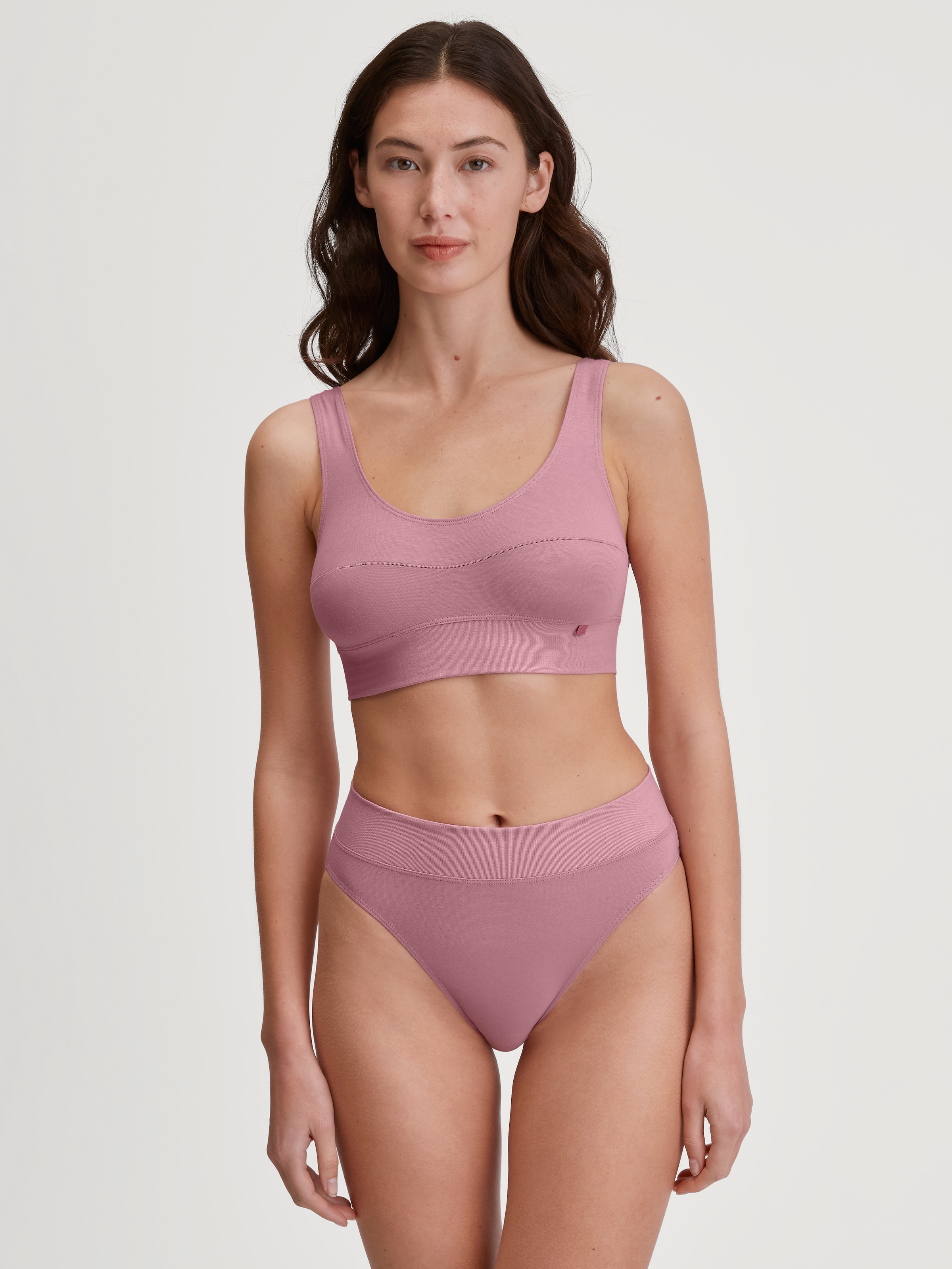 CALIDA Bustier »Elastic«, breites Unterbrustband, ohne Bügel, Baumwollmischung