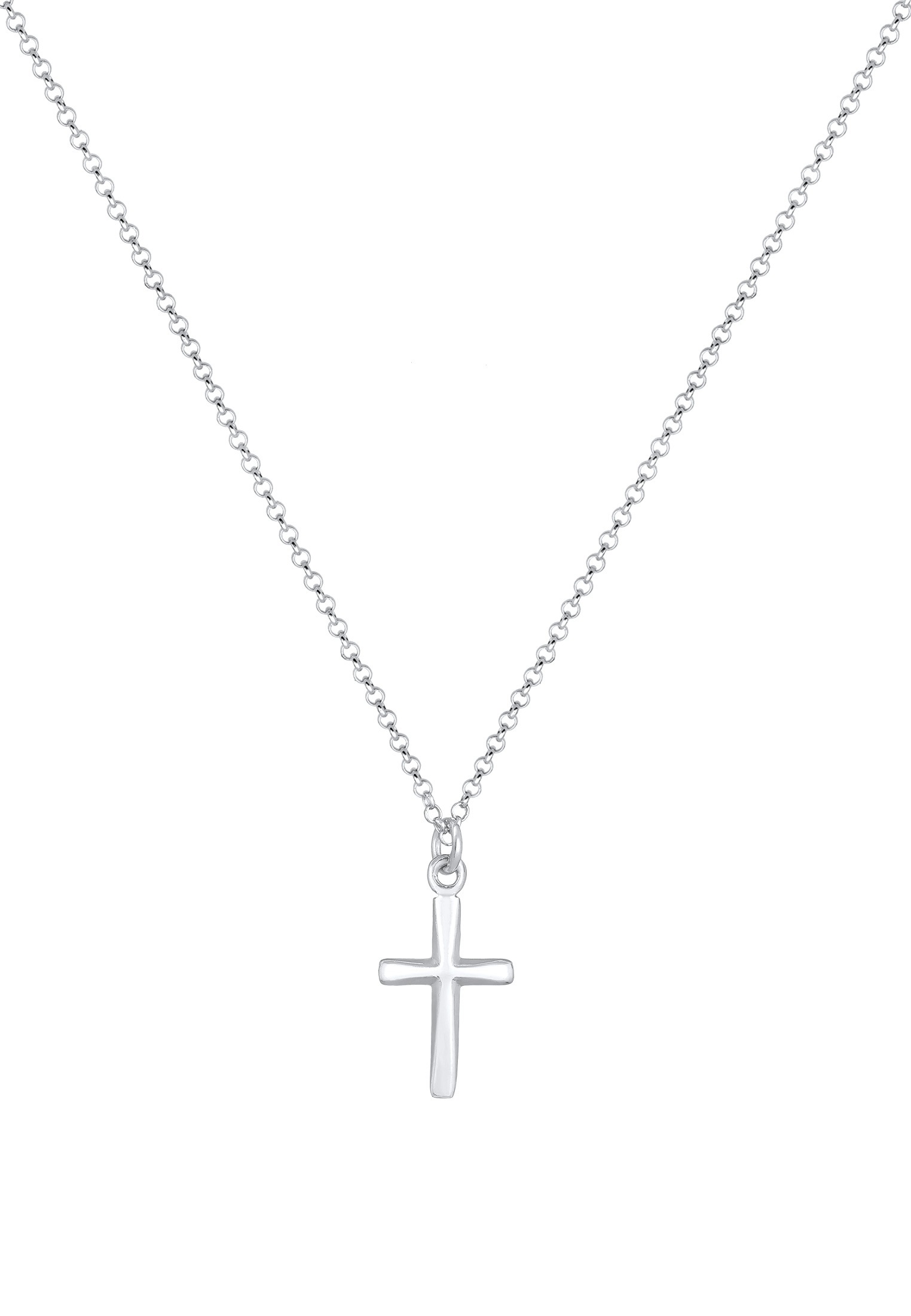 Elli Kette mit Anhänger »Halskette Kreuz Filigran Glauben Symbol 925 Silber«