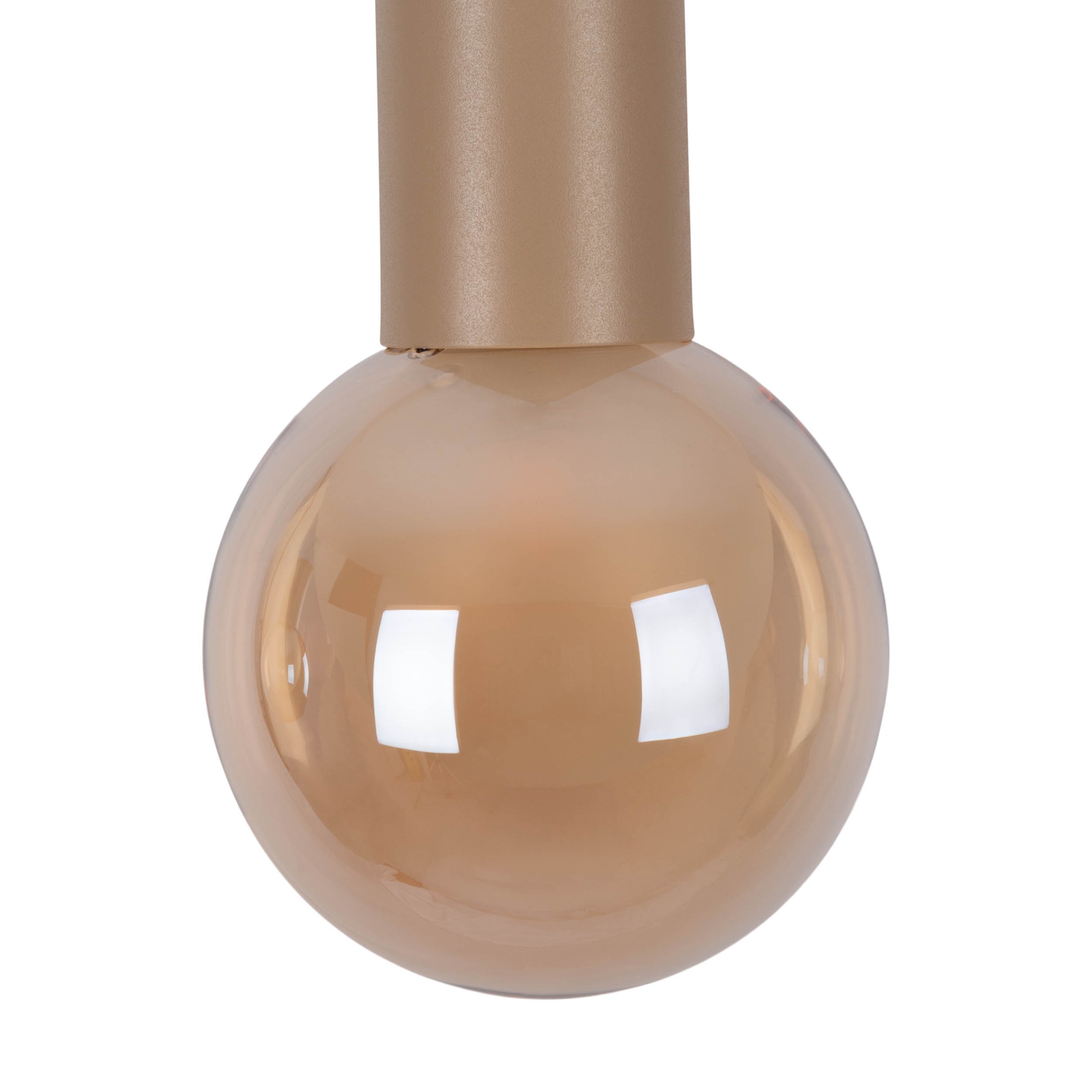 näve Pendelleuchte »Donika« G9 1 Stk. Glasschirme in amber, exkl. G9, Gestell braun