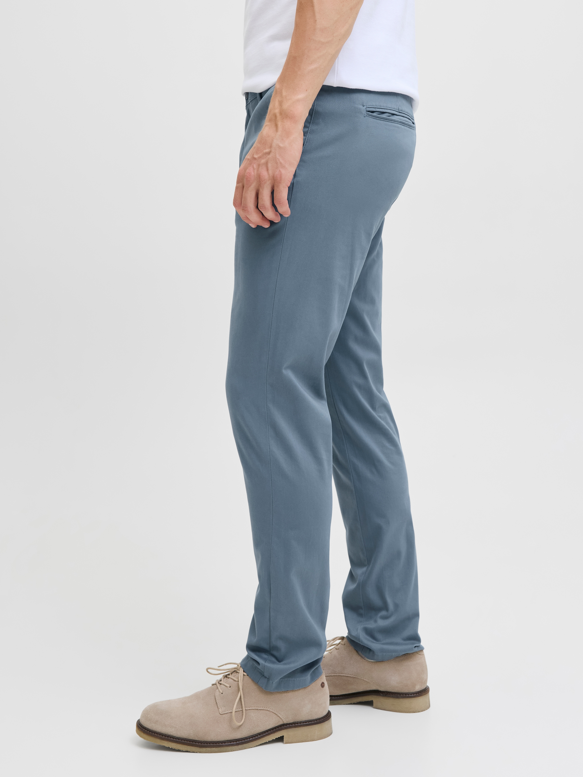 Jack & Jones Chinos »JPSTMARCO mit Stretchkomfort und schmalem Bein«, unifarben, modisch, slim fit, Baumwollmischung