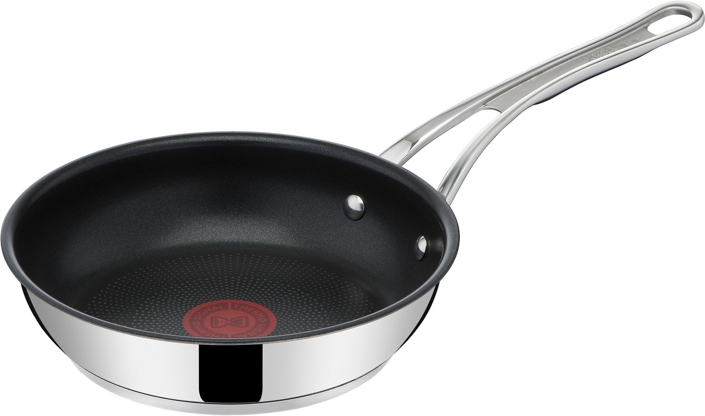 Tefal Bratpfanne »Jamie Oliver Cook's Classic«, Edelstahl, (1 tlg.), Antihaftversiegelung, Thermo-Signal-Temperaturanzeiger, induktionsgeeignet
