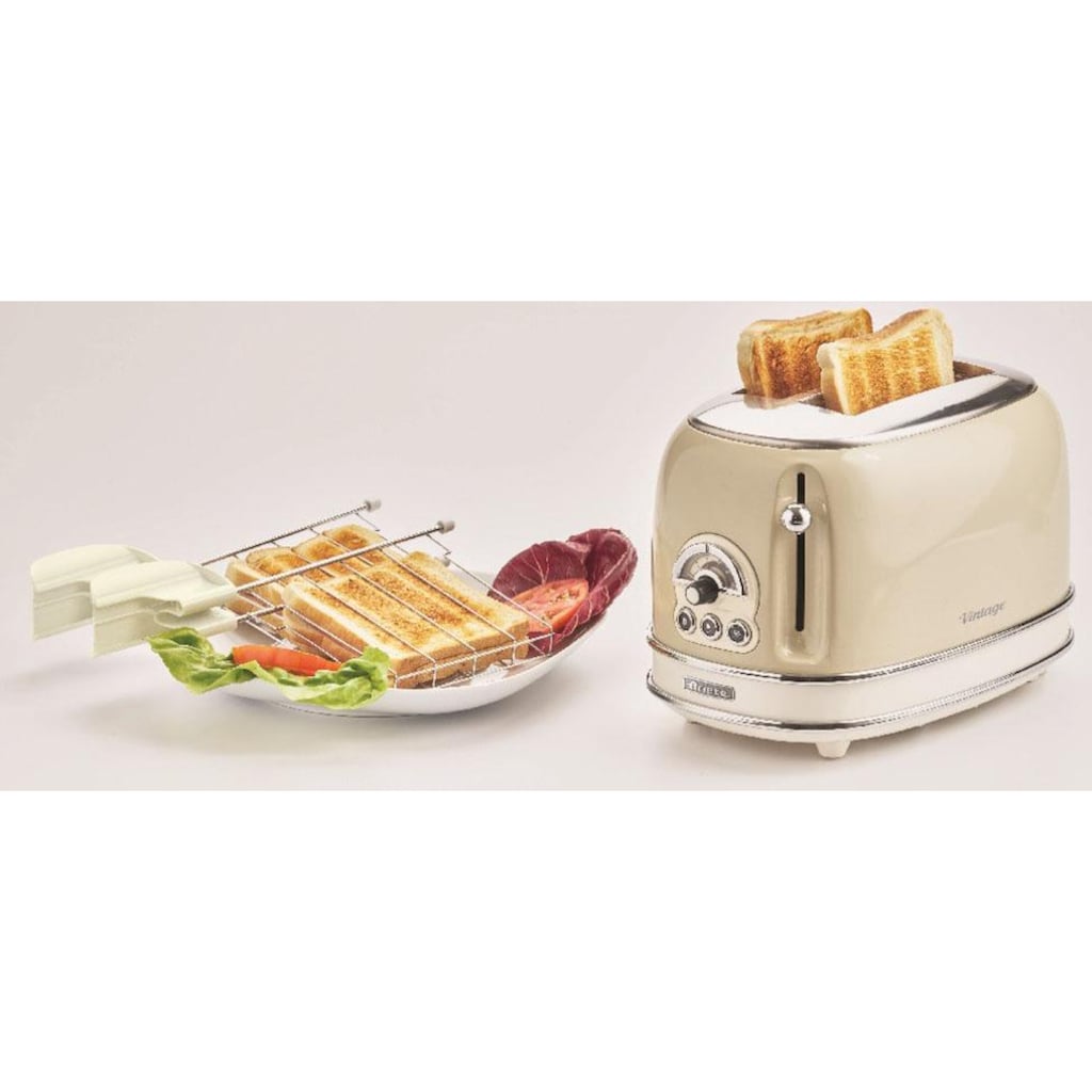 Ariete Toaster »Vintage«, 2 kurze Schlitze, für 2 Scheiben, 815 W