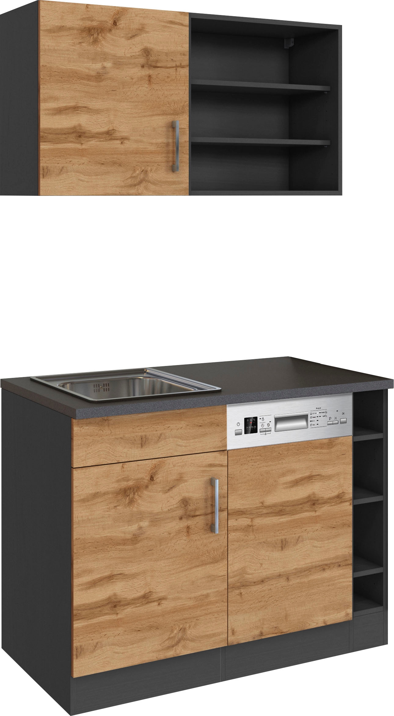 KOCHSTATION Pantryküche »KS-Mali«, Breite 110 cm, mit E-Geräten