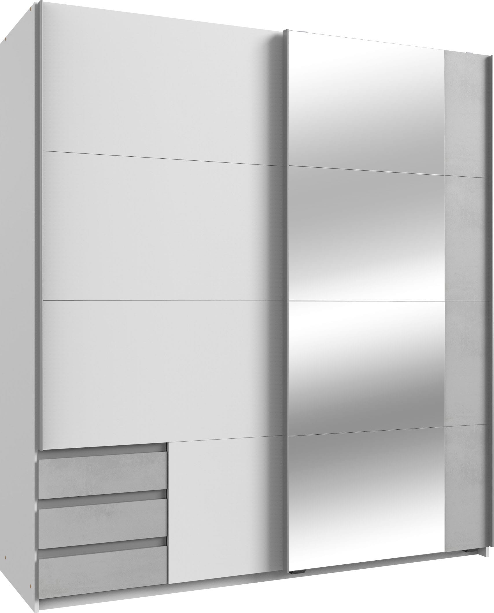 Wimex Schwebetürenschrank »Emden moderner Kleiderschrank mit Spiegel und Schubladen« Schlafzimmer Schrank Garderobenschrank mit Schwebetüren Topseller