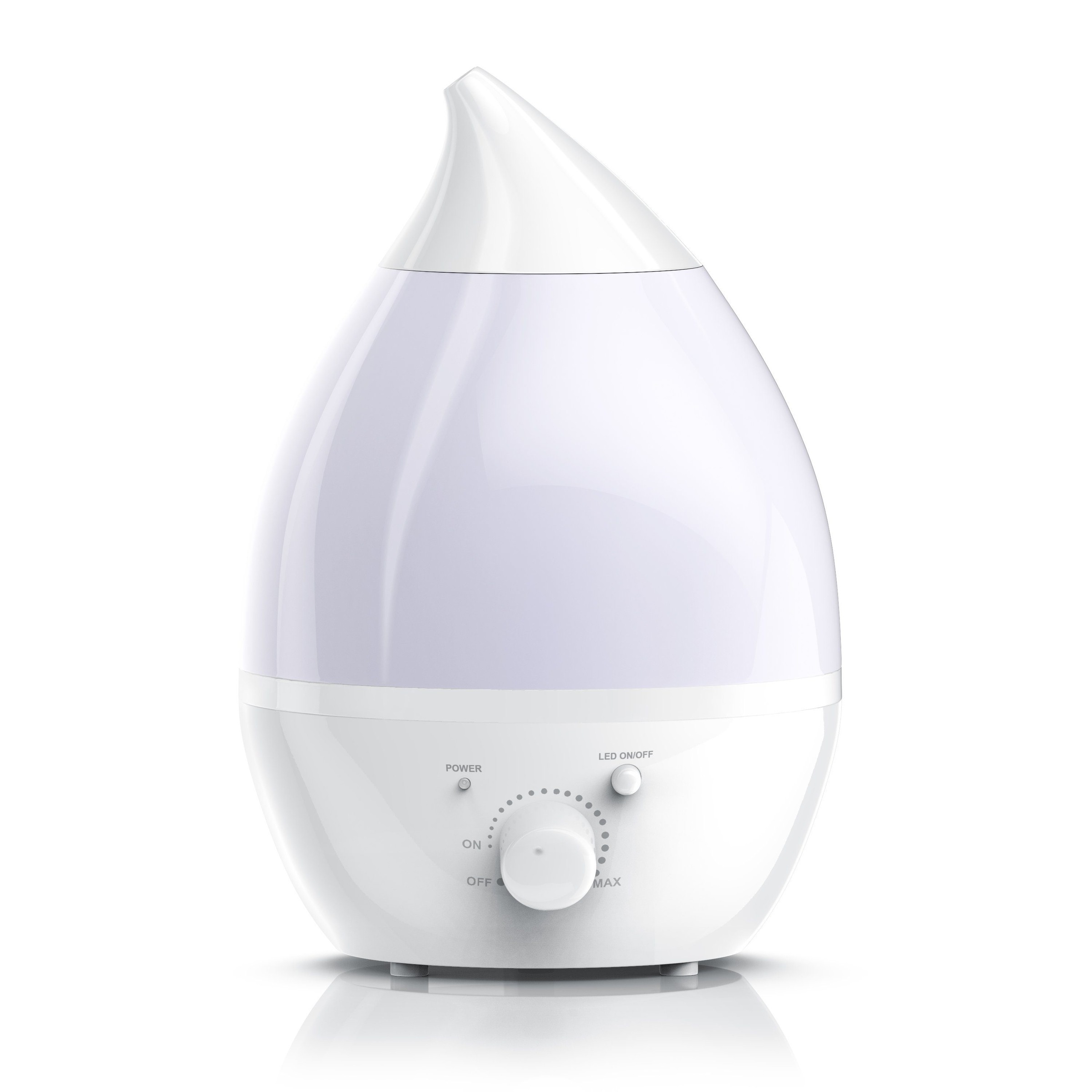 Raumbefeuchter mit Ultraschall Technologie & LED-Farbwechsel...