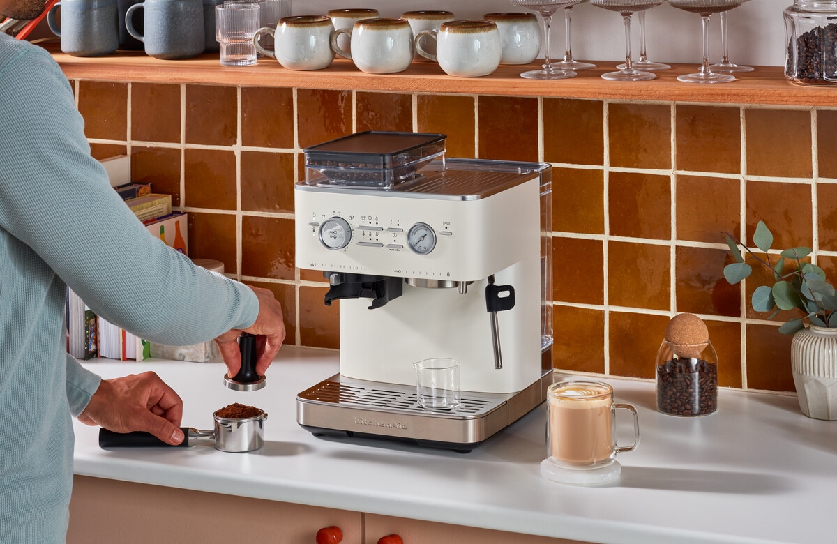 KitchenAid Espressomaschine »5KES6551EBK«, Siebträger mit Mühle