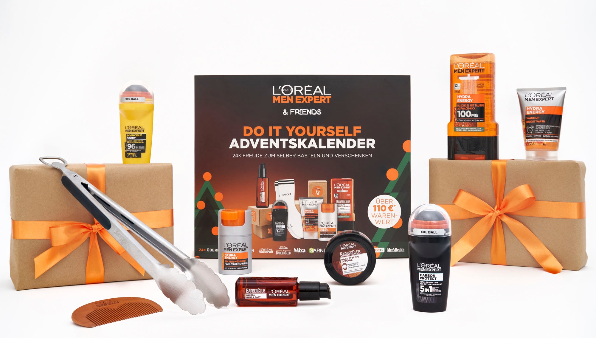 L'ORÉAL PARIS MEN EXPERT Adventskalender »L'Oréal Men Expert DIY Adventskalender mit 24 Boxen«, für Erwachsene, Geschenk-Set