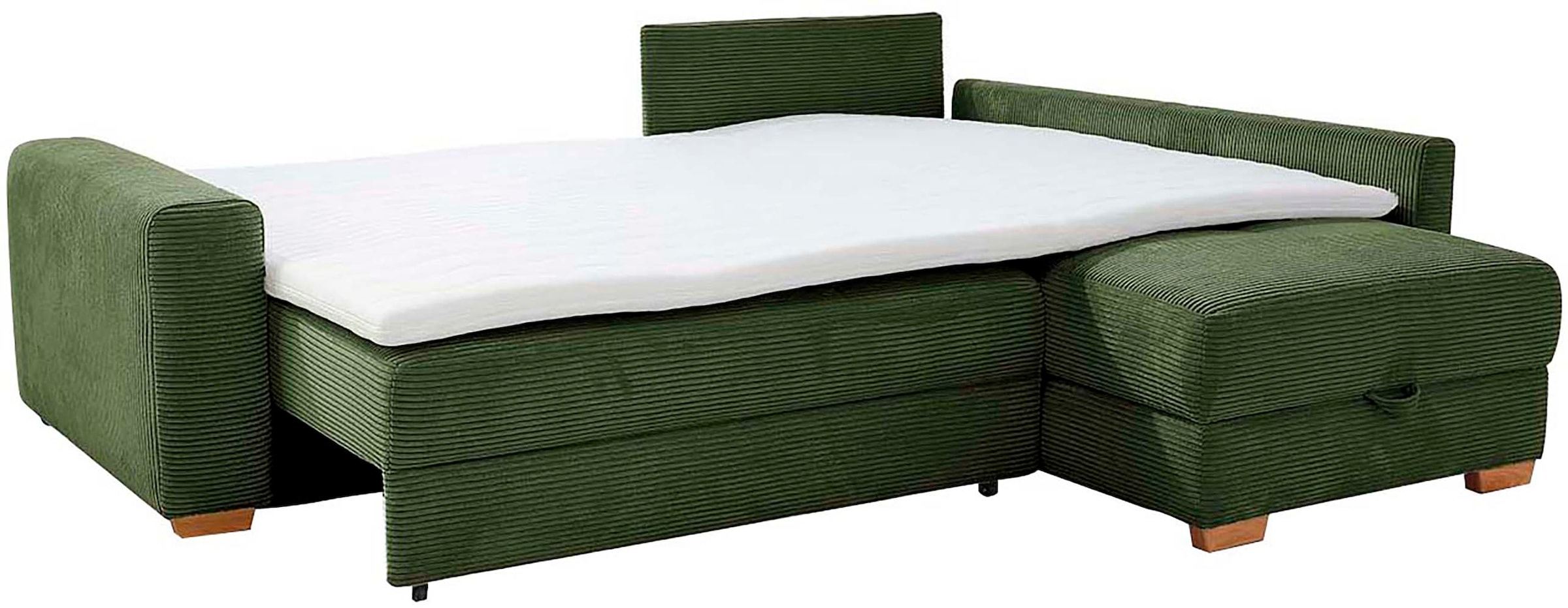 Jockenhöfer Gruppe Ecksofa »Sunset, Dauerschlafsofa mit«, Tonnentaschen-Federkern, 5cm Kaltschaumtopper, flexible montierbar