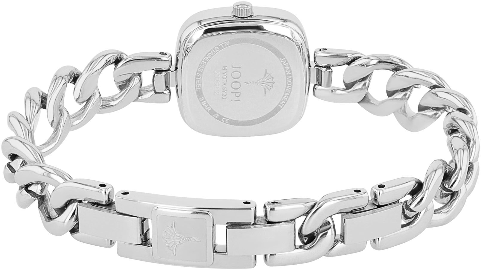 JOOP! Quarzuhr, Armbanduhr, Damenuhr, Edelstahlarmband