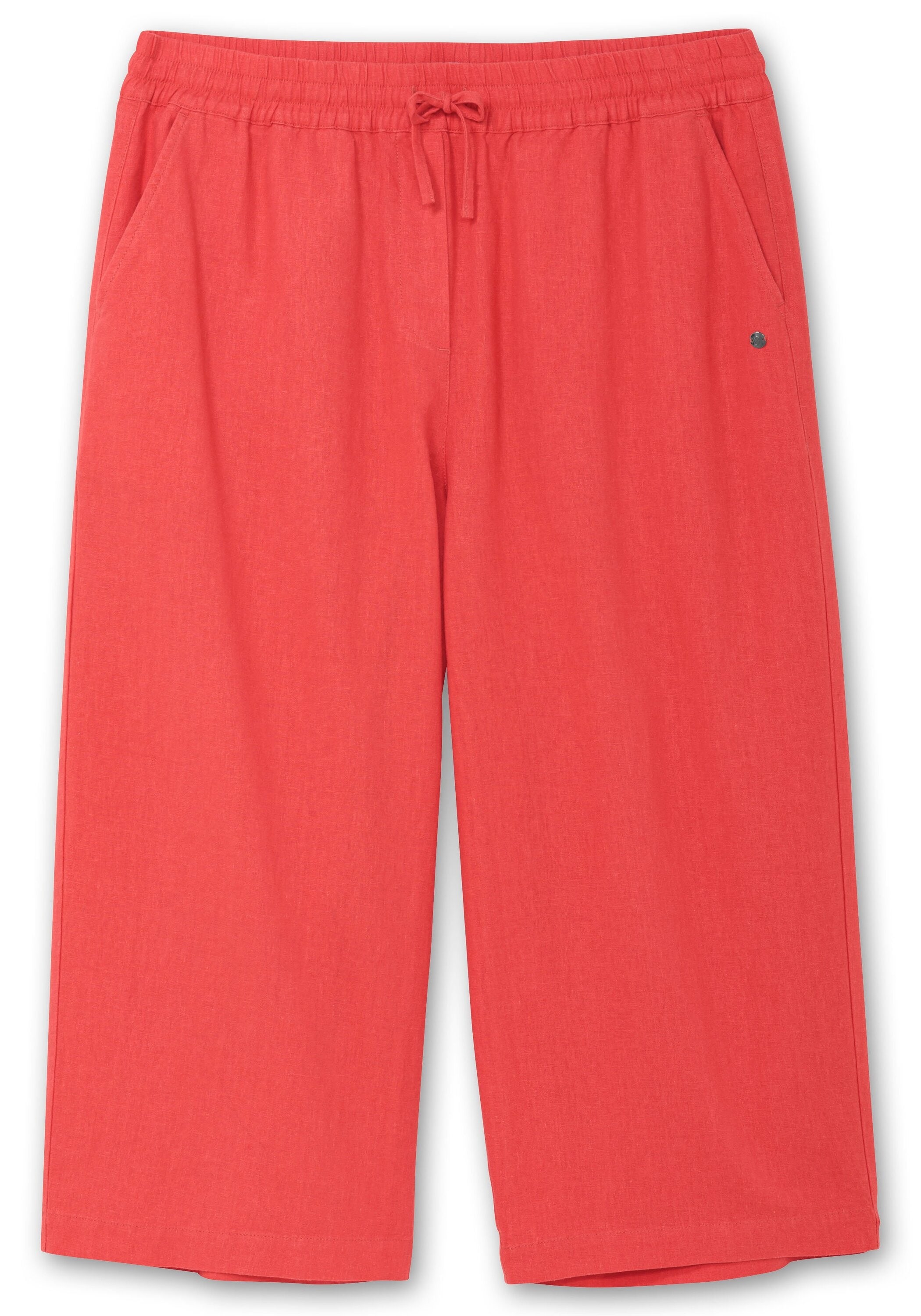 Sheego 7/8-Hose »Weite 7/8-Hose mit Schlupfbund, im Leinenmix«