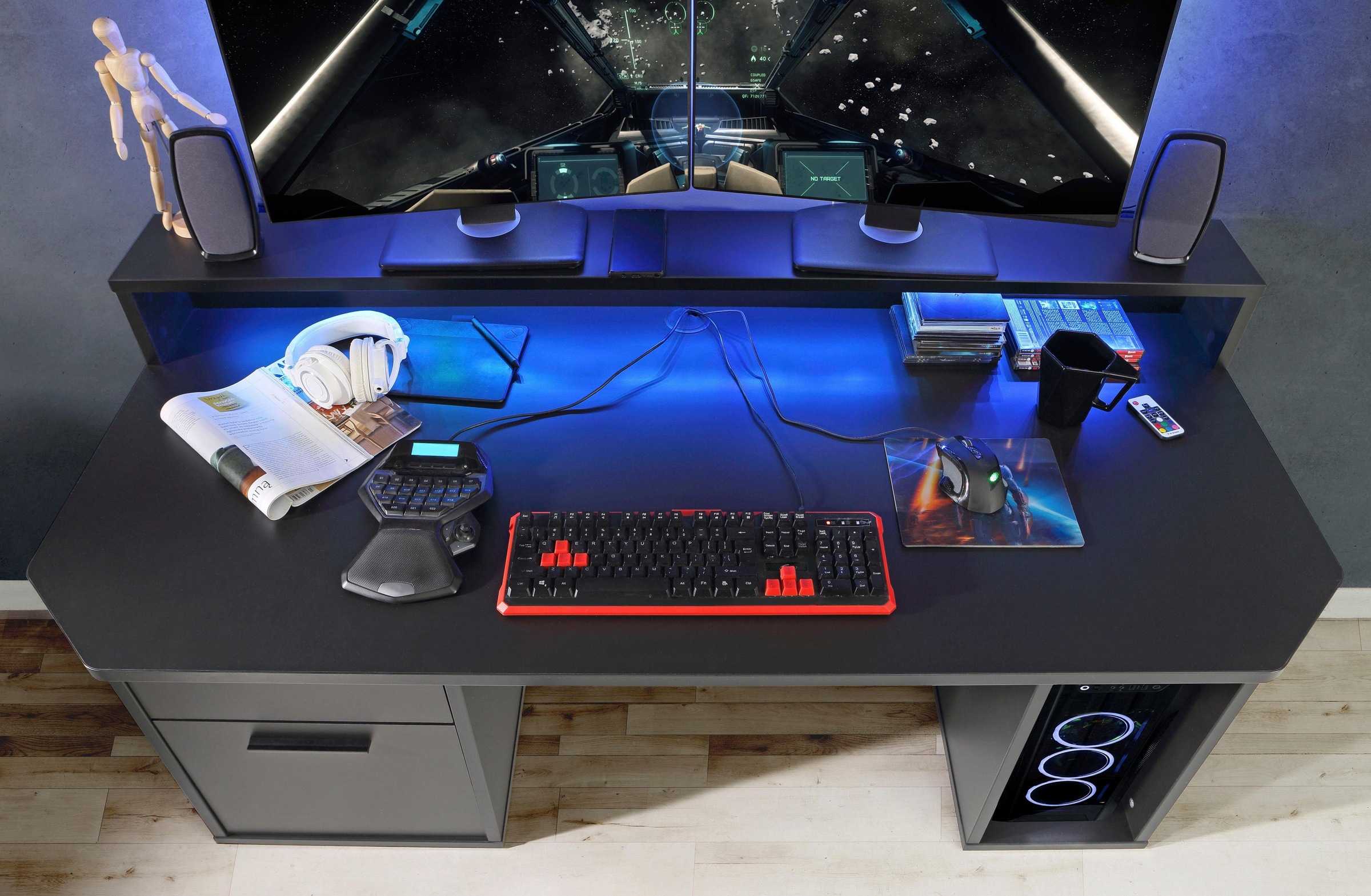 FORTE Gamingtisch »Tezaur«, wahlweise mit Shop OTTO Online RGB-Beleuchtung
