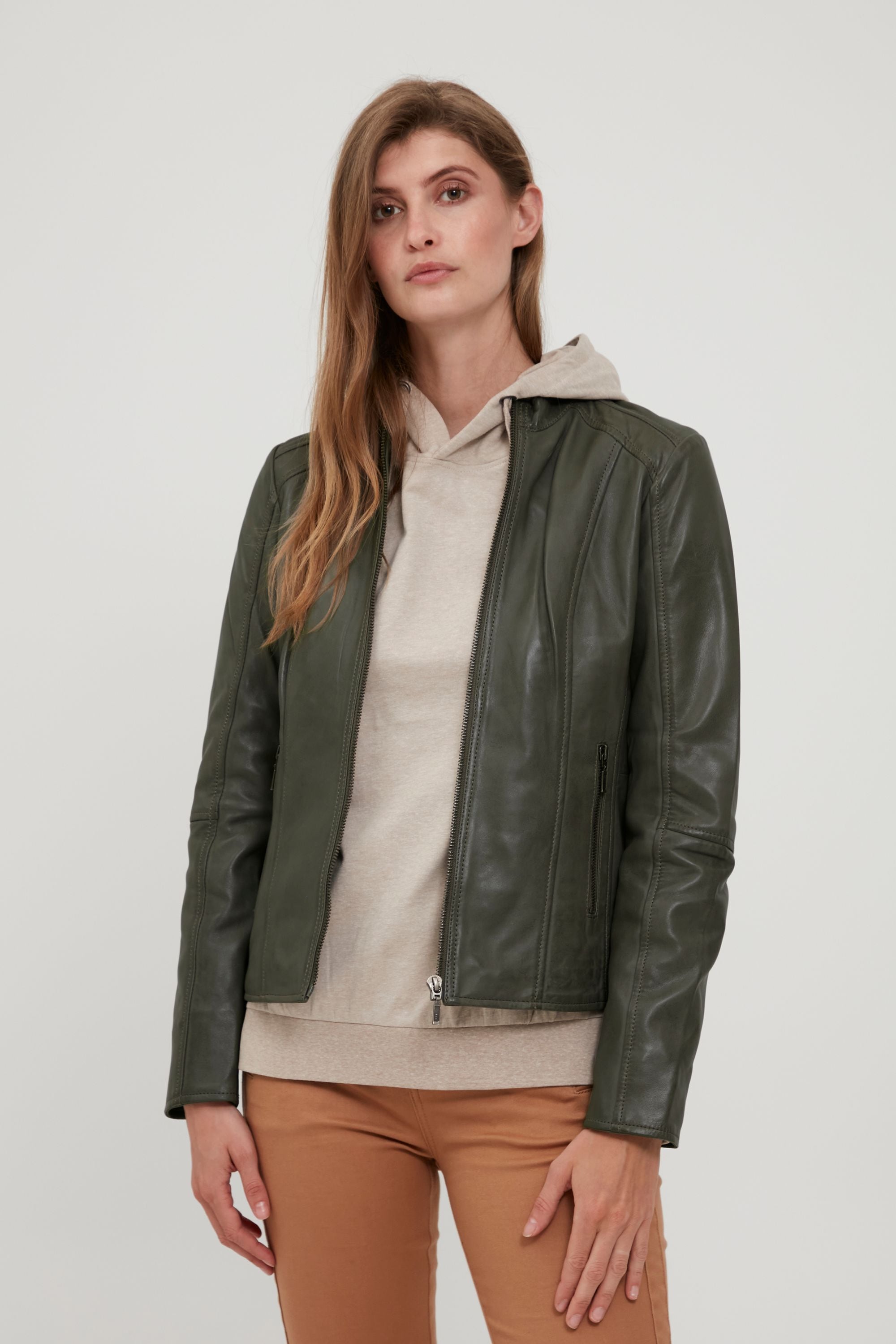 fransa Lederjacke »Lederjacke FRBaleather«