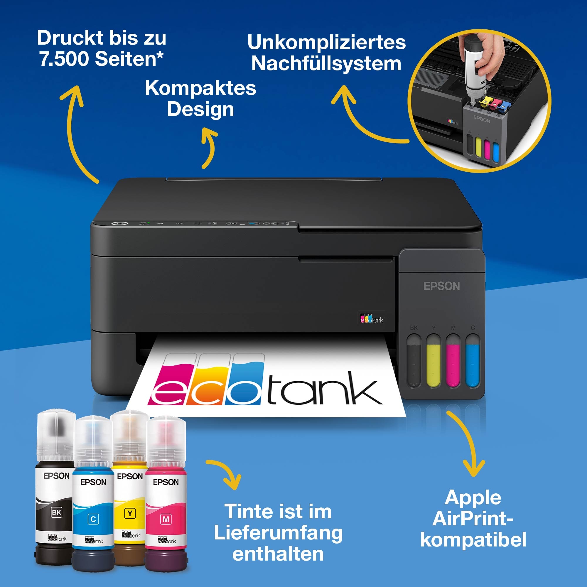 Epson Multifunktionsdrucker »EcoTank ET-2910«
