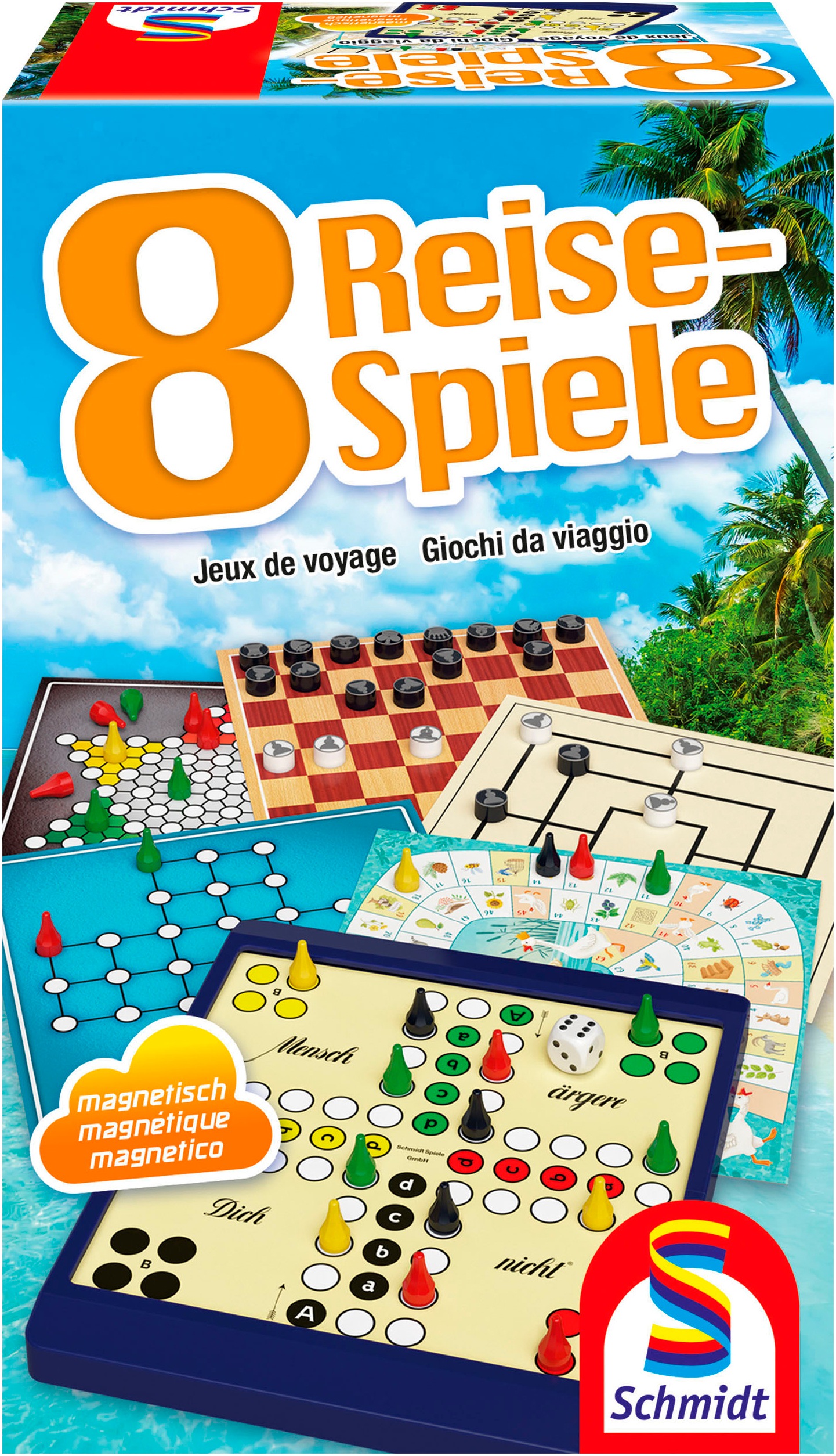 Spielesammlung »8 Reise-Spiele«, magnetisch