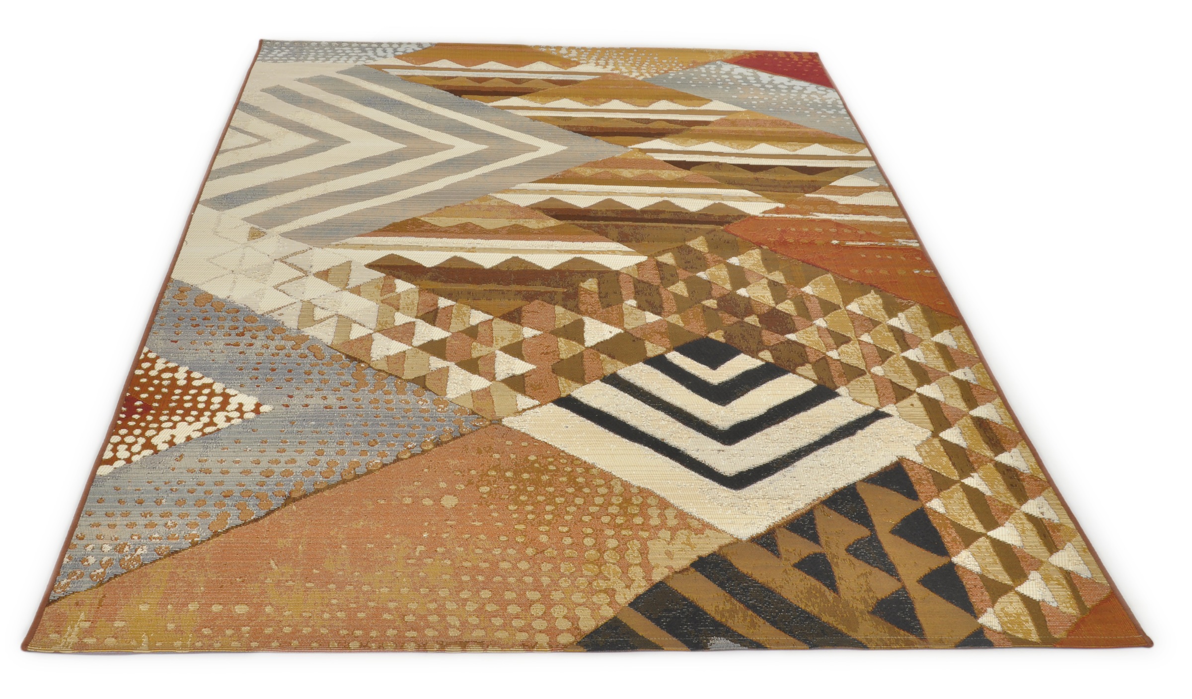 Gino Falcone Teppich »Outdoor-Africa 35« rechteckig 5 mm Höhe Flachgewebe, In- und Outdoor geeignet, Wohnzimmer