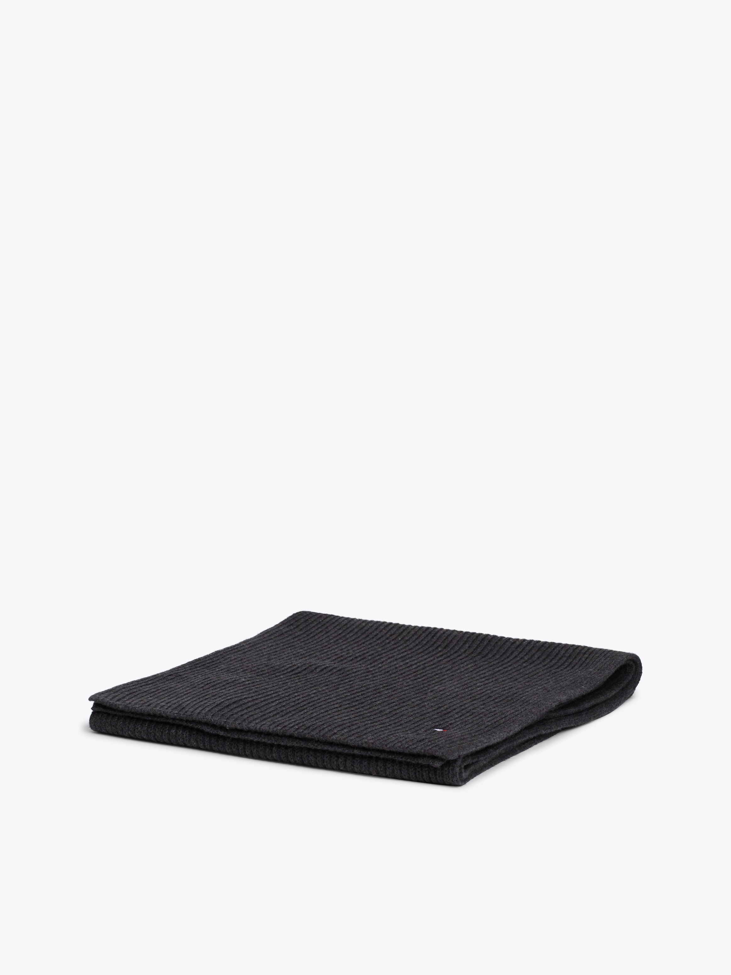 Tommy Hilfiger Strickschal »TH FLAG PIMA COTTON CASH SCARF«, mit Logostickerei