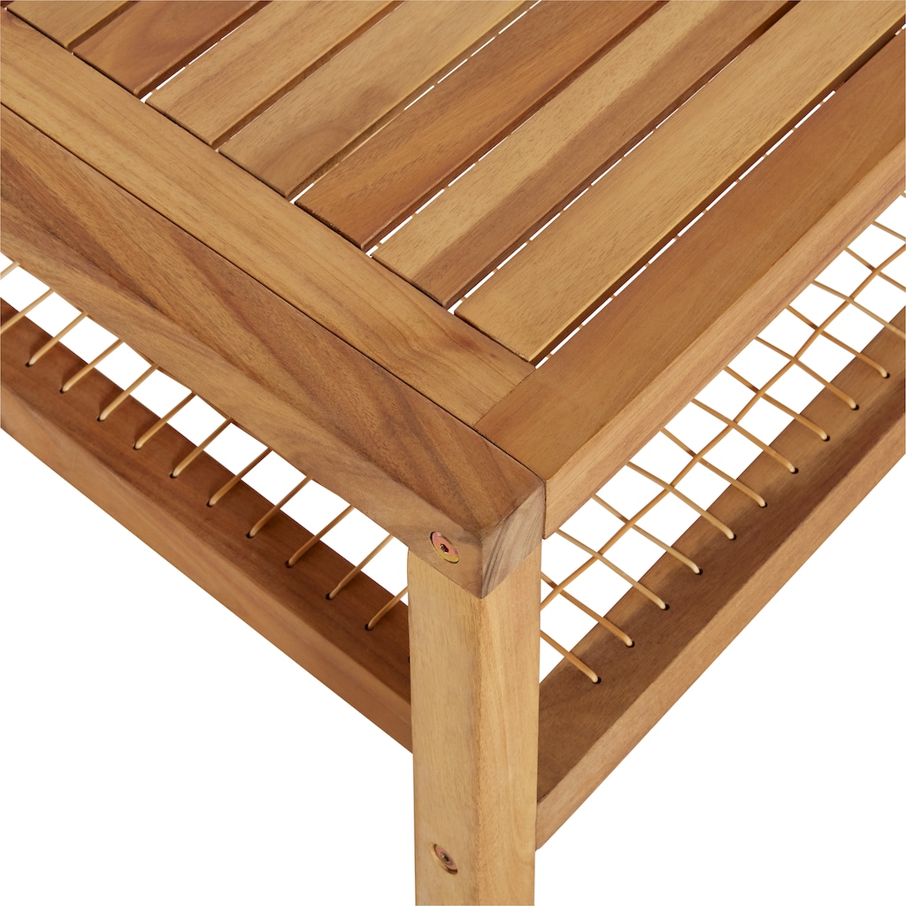 Timbers Gartenlounge-Set »Chesapeake«, (Set, 6 tlg., verschiedene Stellmöglichkeiten), Set besteht aus 100% Akazienholz, inkl. Auflagen