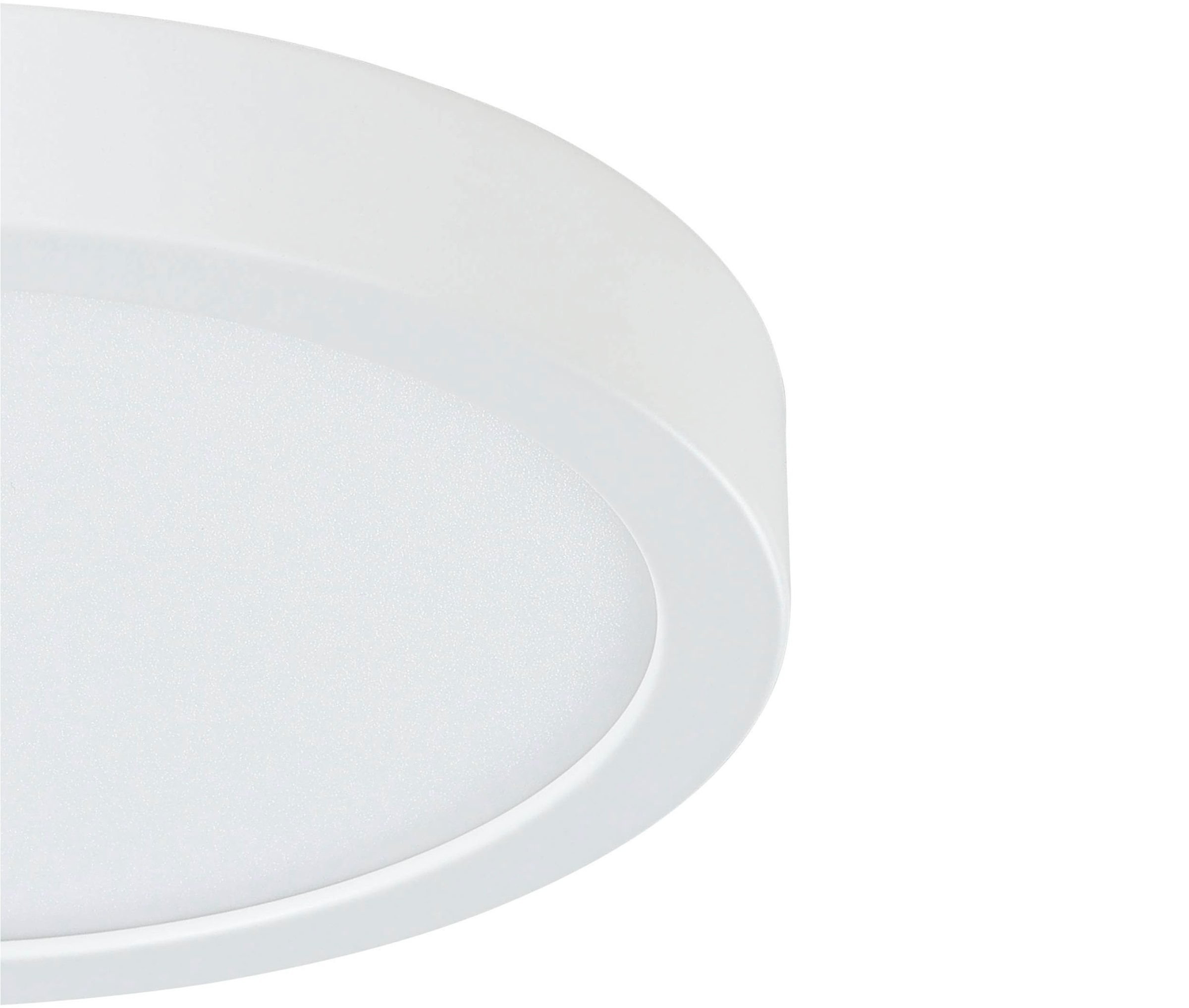 EGLO Aufbauleuchte »Fueva 5 Deckenlampe, Aufbaulampe, Kunststoff und Metall, Flurlampe« LED-Modul 1 Stk. Warmweiß Aufbauleuchte - H2,8 x Ø21 cm - weiß - 17W inkl.