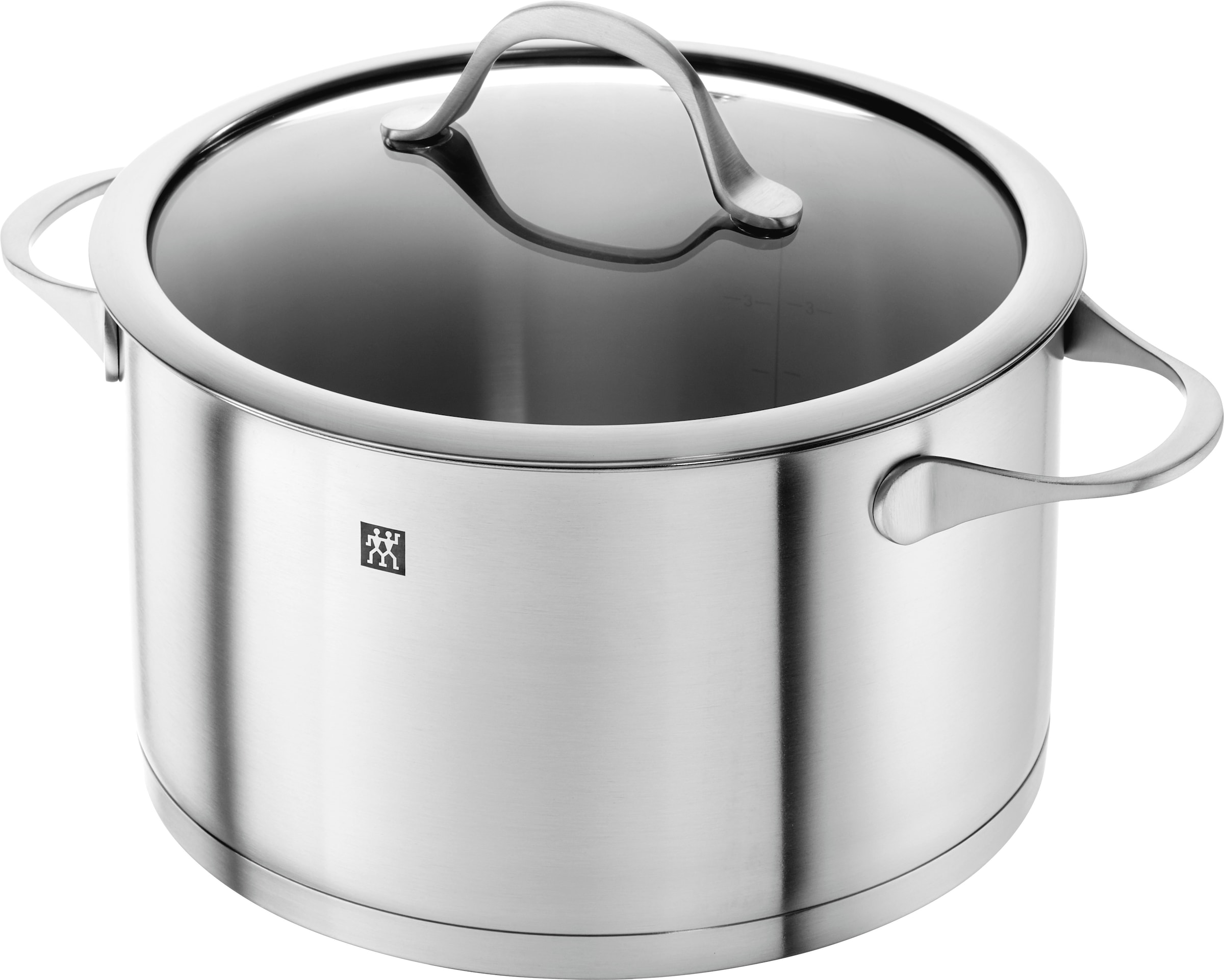 Zwilling Topf-Set »Essence«, Edelstahl 18/10, (Set, 9 tlg., je 1 Kochtopf Ø 16/20/24 cm, 1 Bratentopf Ø 20 cm, 1 Stieltopf Ø 16 cm), Induktion