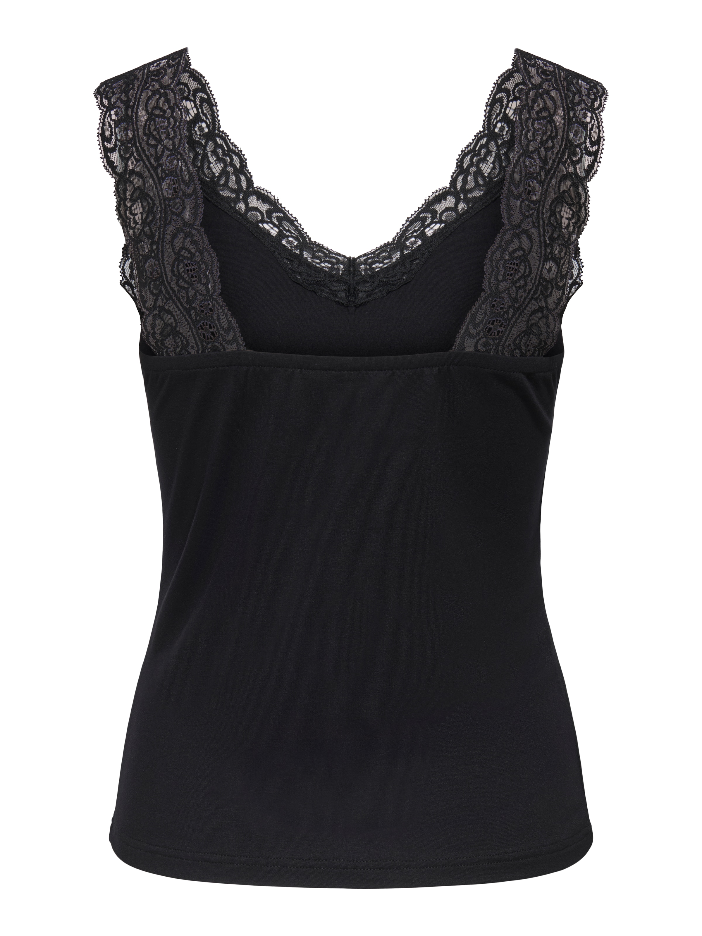 ONLY Spitzentop »ONLLUNI TANK TOP WITH LACE DETAIL CS JRS« Viskosemischung, regular fit